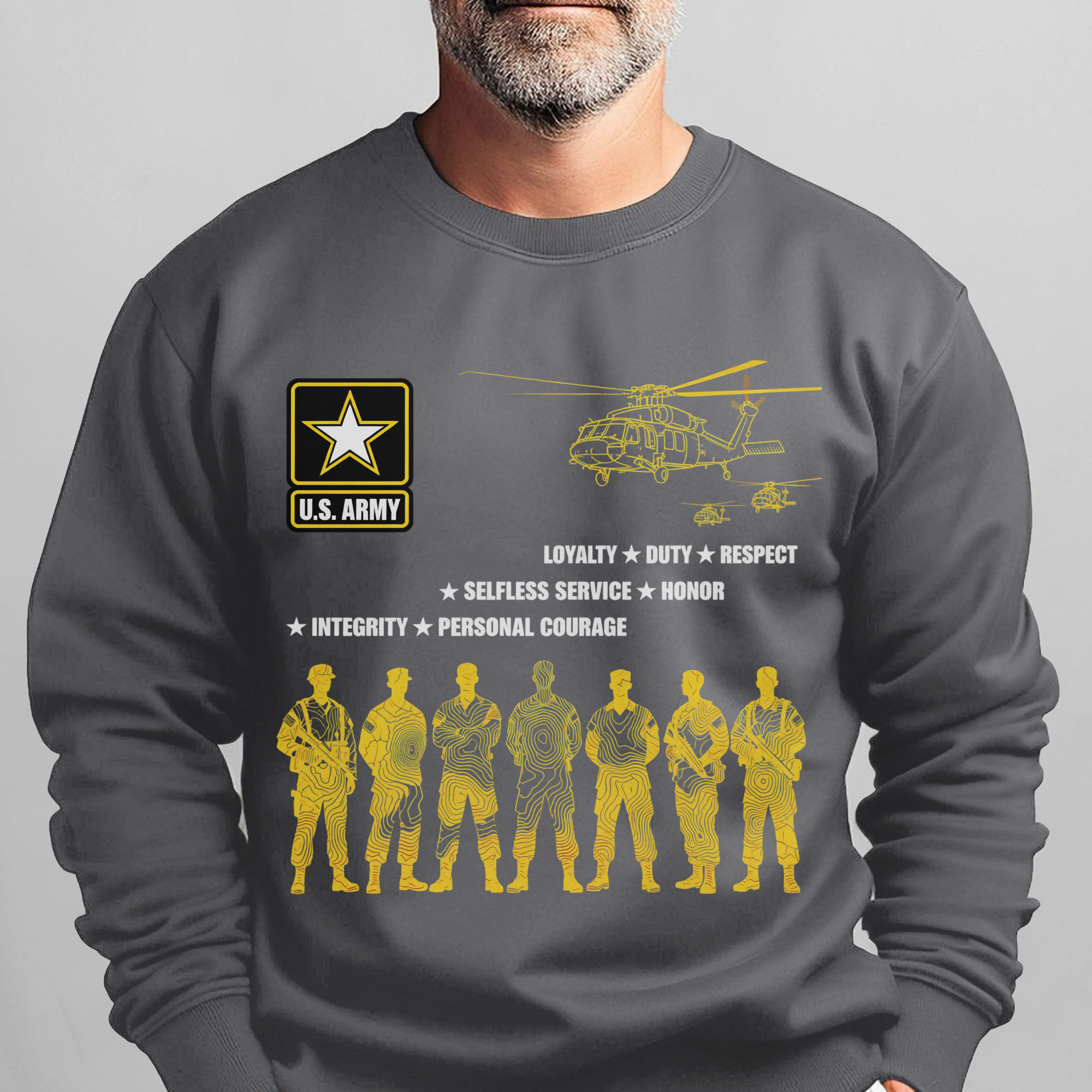 US Army Loyalty Duty Respect Selfless Sweatshirt