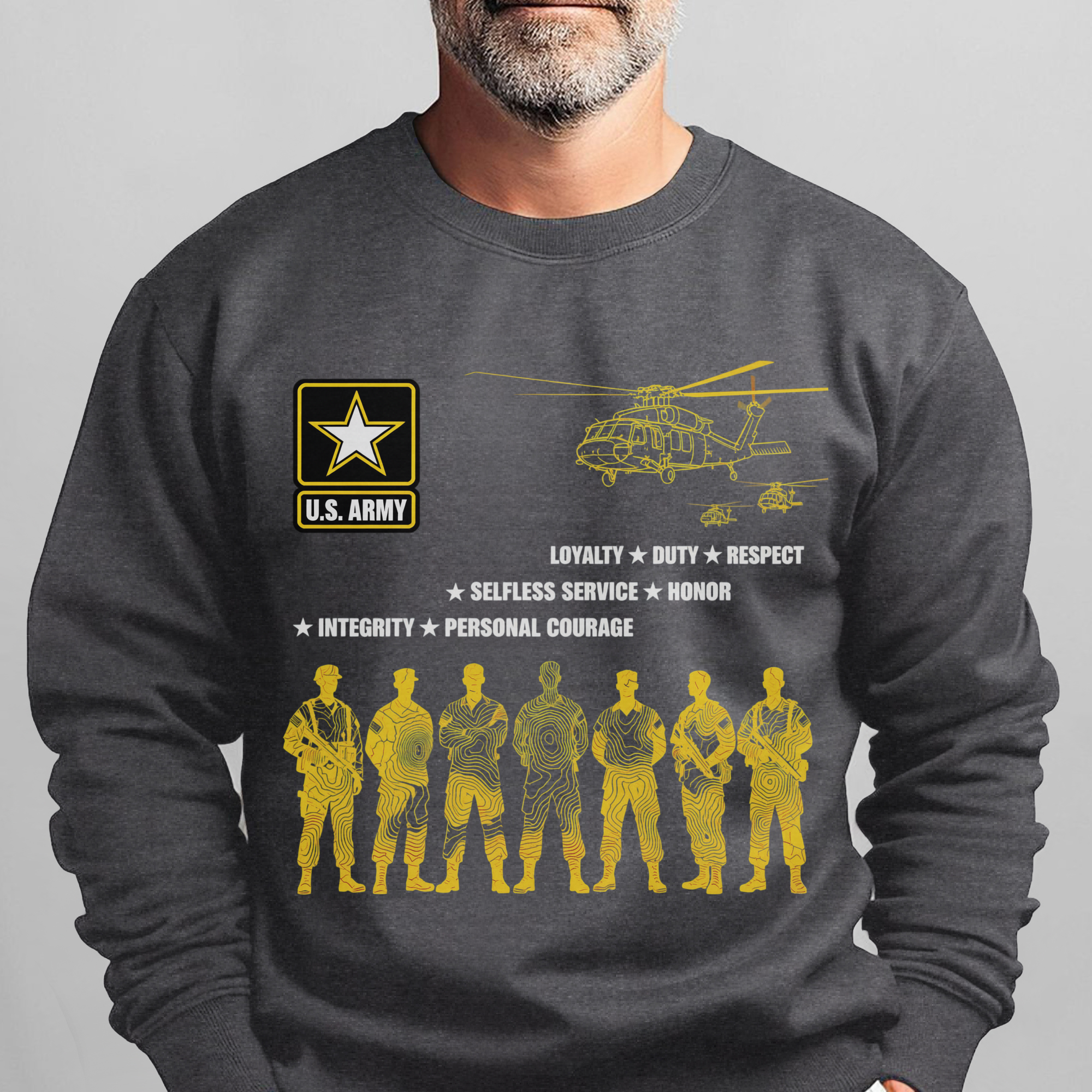 US Army Loyalty Duty Respect Selfless Sweatshirt