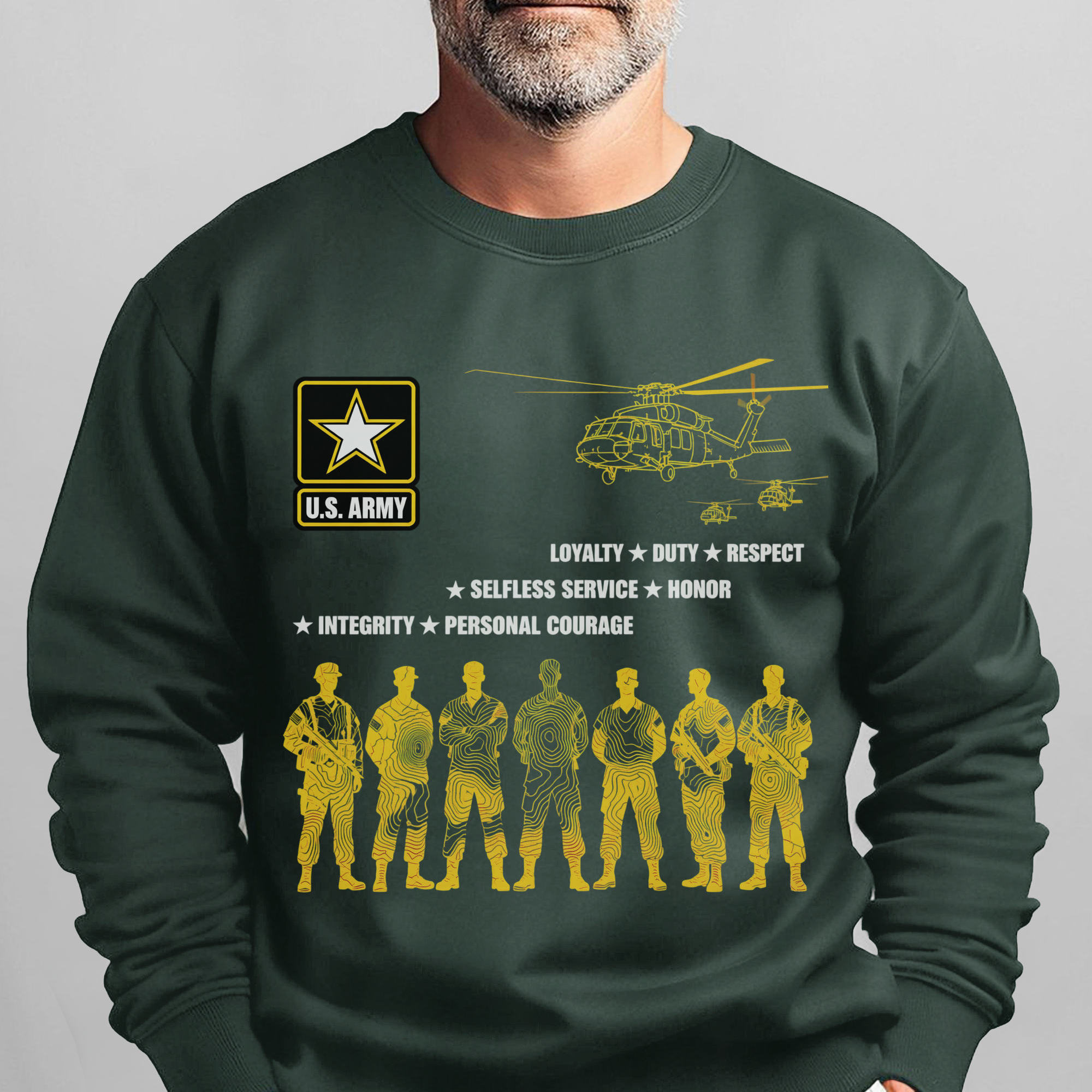 US Army Loyalty Duty Respect Selfless Sweatshirt