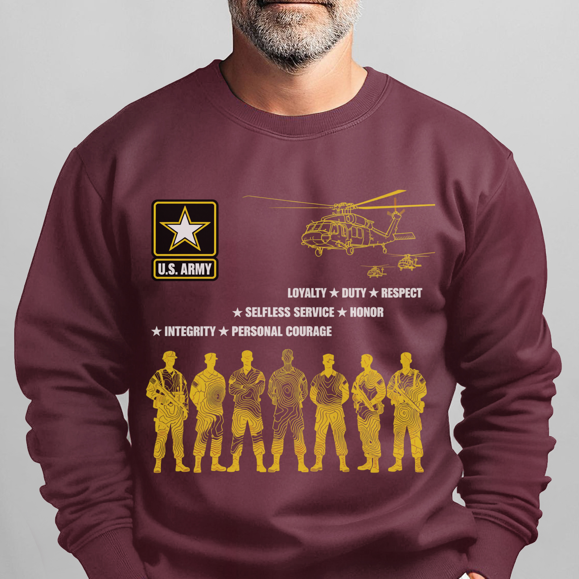 US Army Loyalty Duty Respect Selfless Sweatshirt