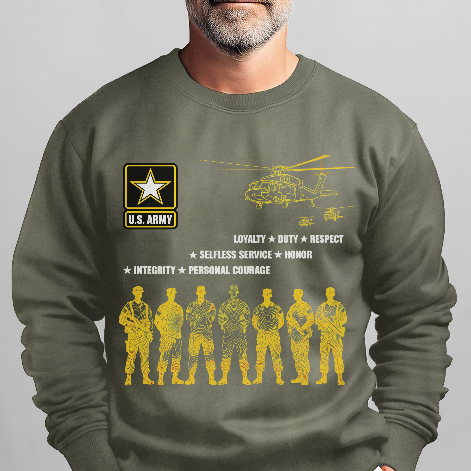 US Army Loyalty Duty Respect Selfless Sweatshirt