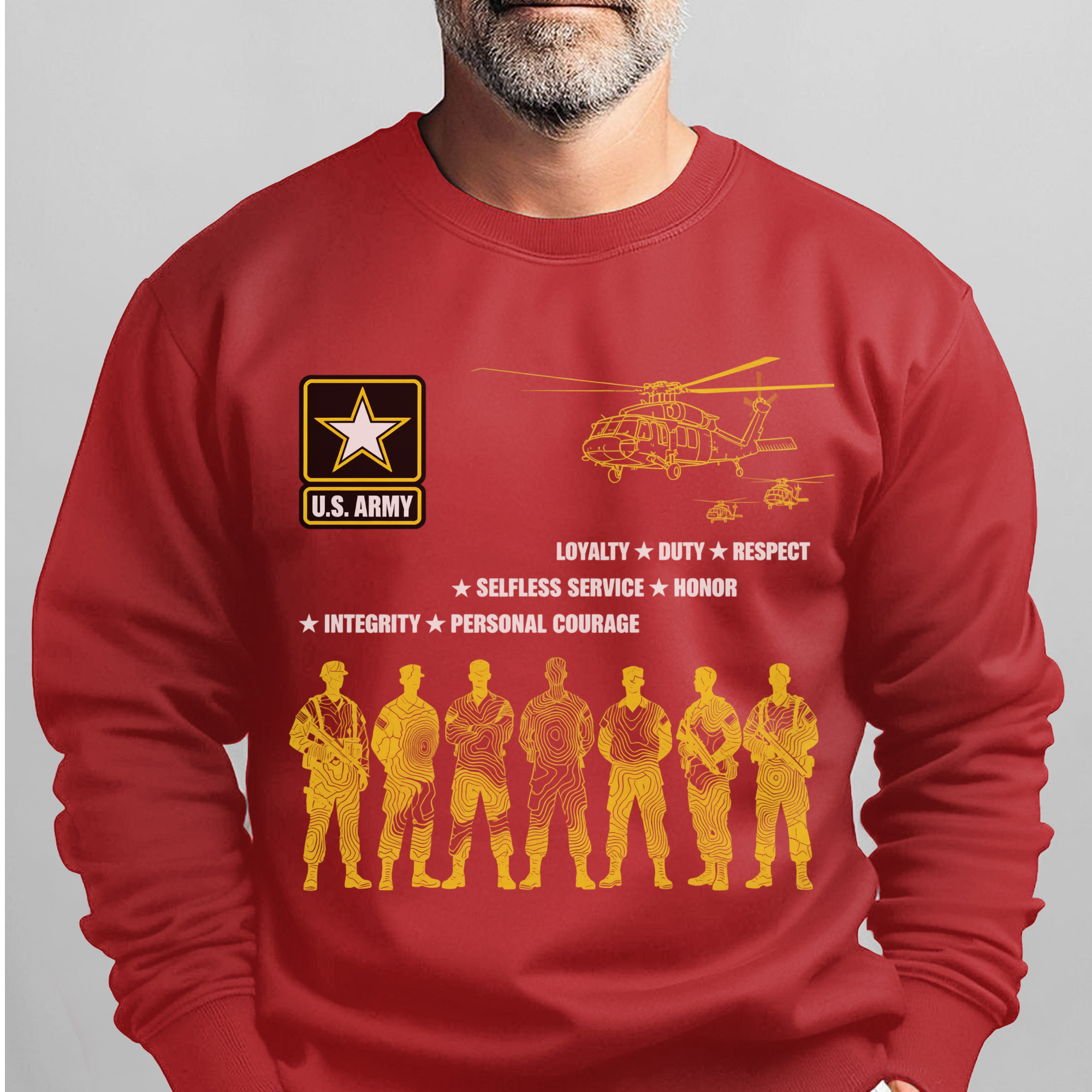 US Army Loyalty Duty Respect Selfless Sweatshirt