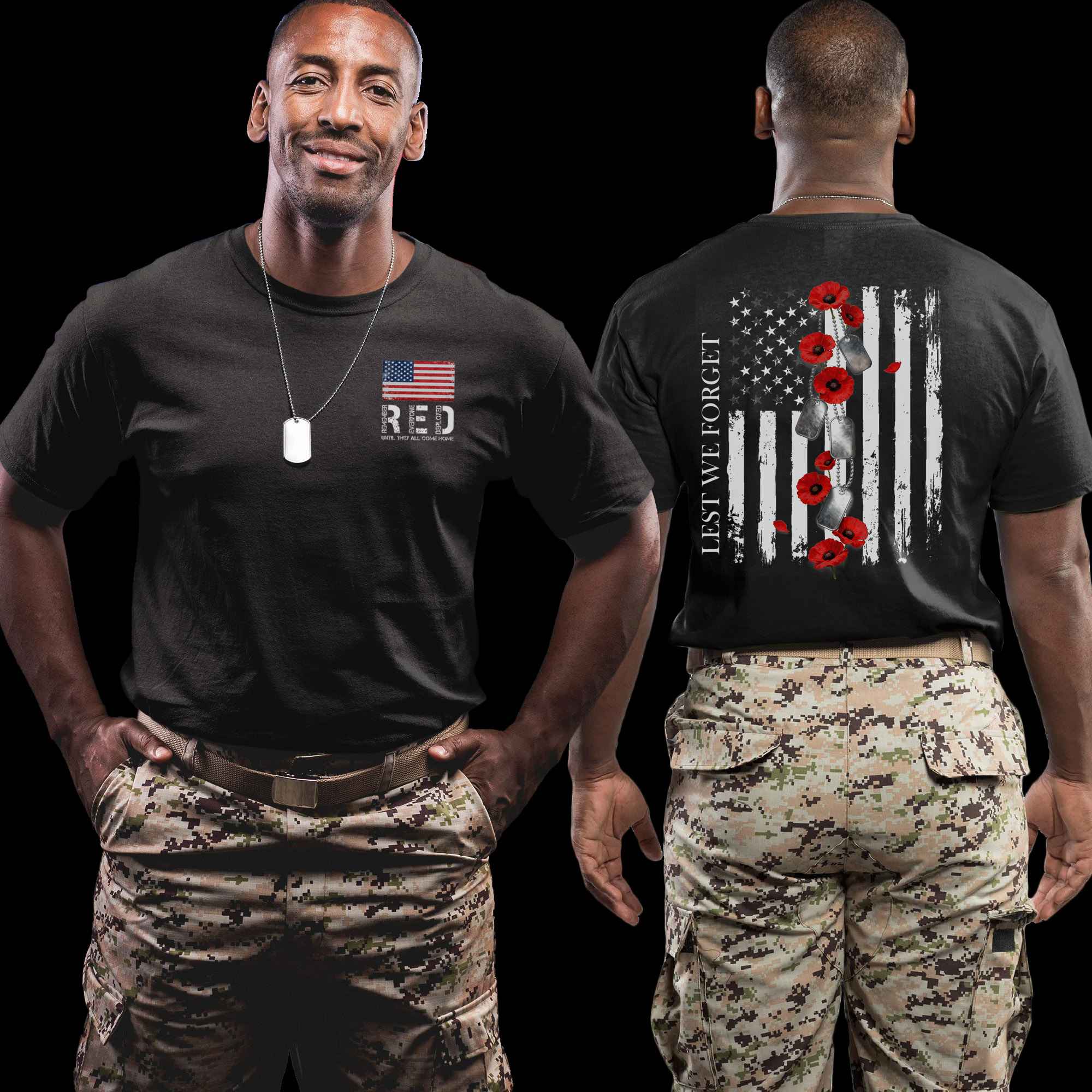 RED Remember Everyone Deployed Lest We T-Shirt
