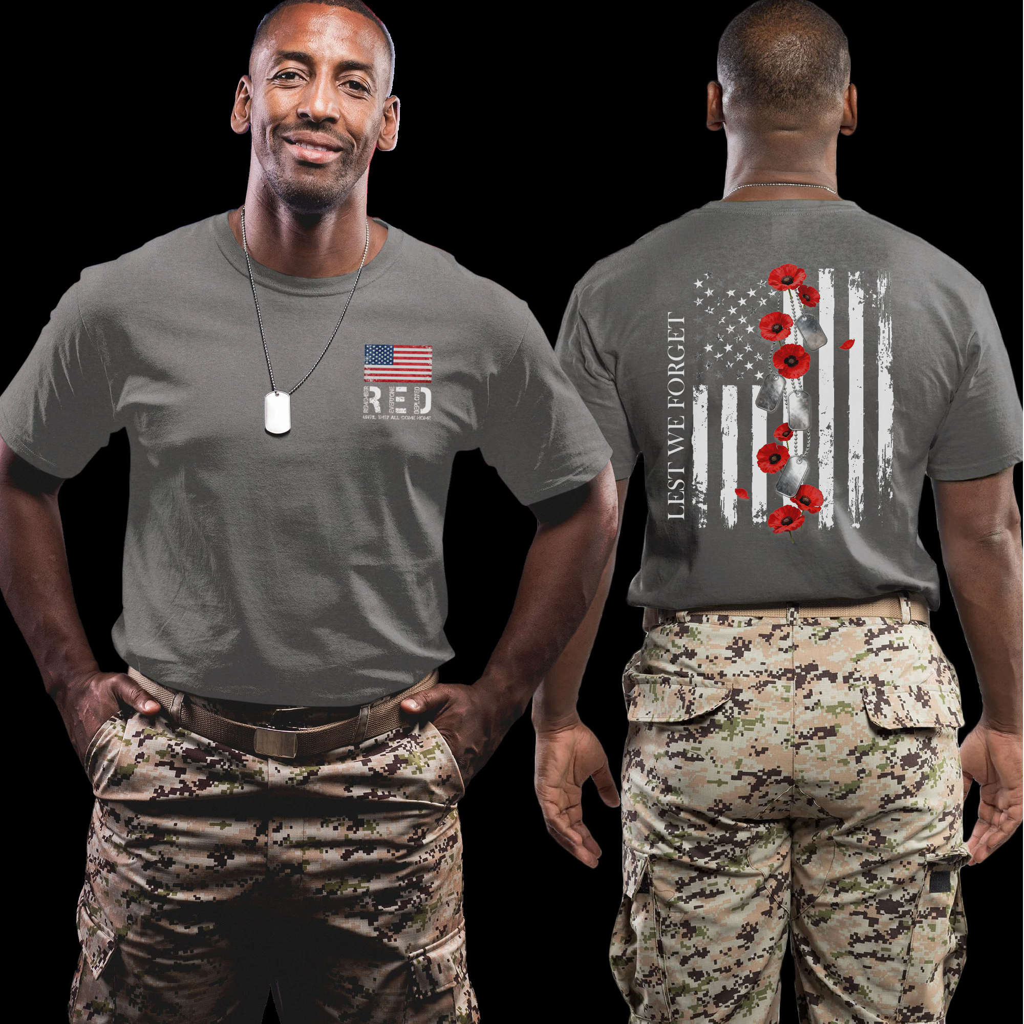 RED Remember Everyone Deployed Lest We T-Shirt