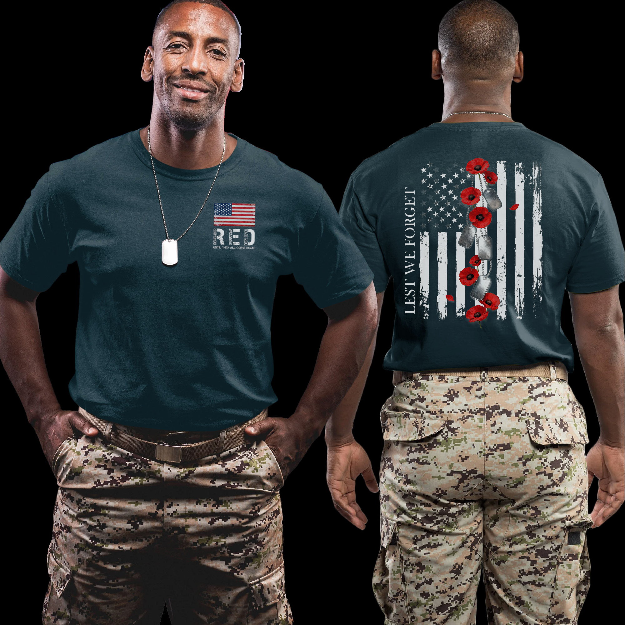 RED Remember Everyone Deployed Lest We T-Shirt