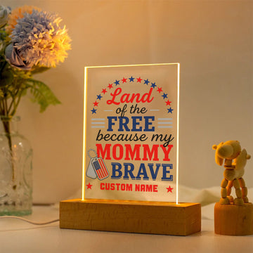 Brave Mommy's Love Personalized LED Night Light