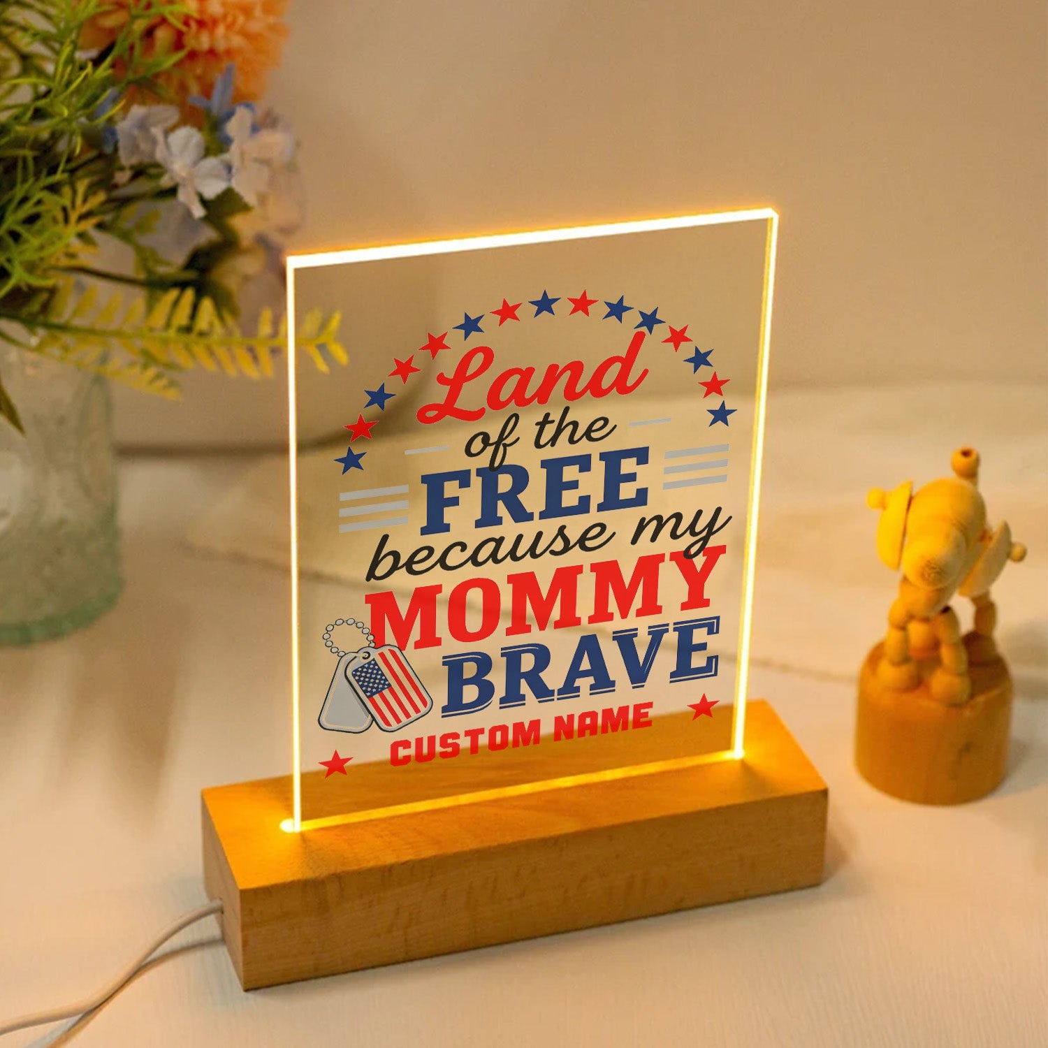 Brave Mommy's Love Personalized LED Night Light Secondary image