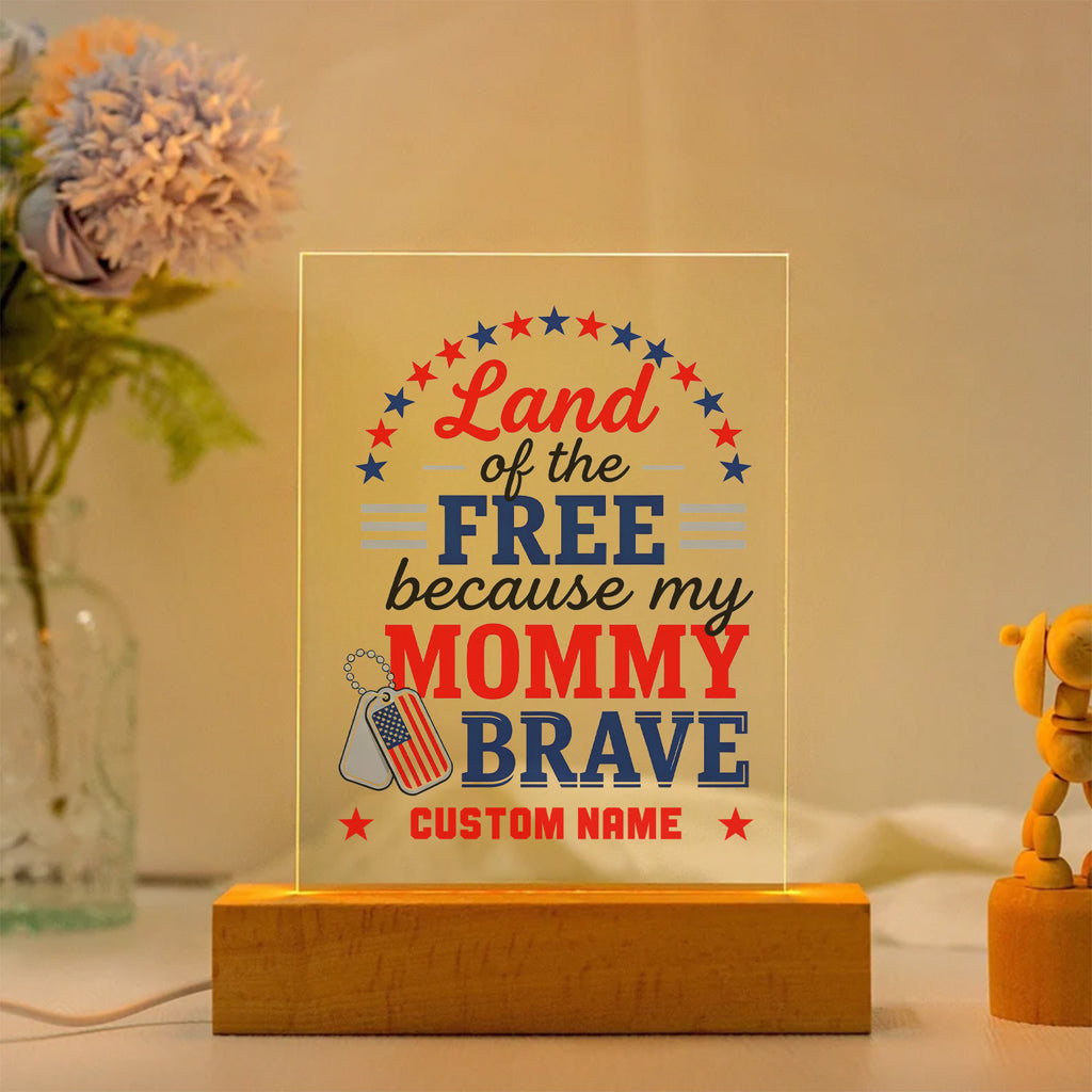 Brave Mommy's Love Personalized LED Night Light