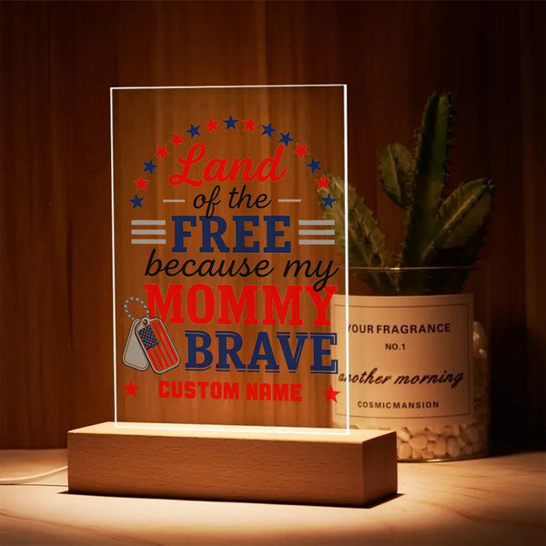 Brave Mommy's Love Personalized LED Night Light