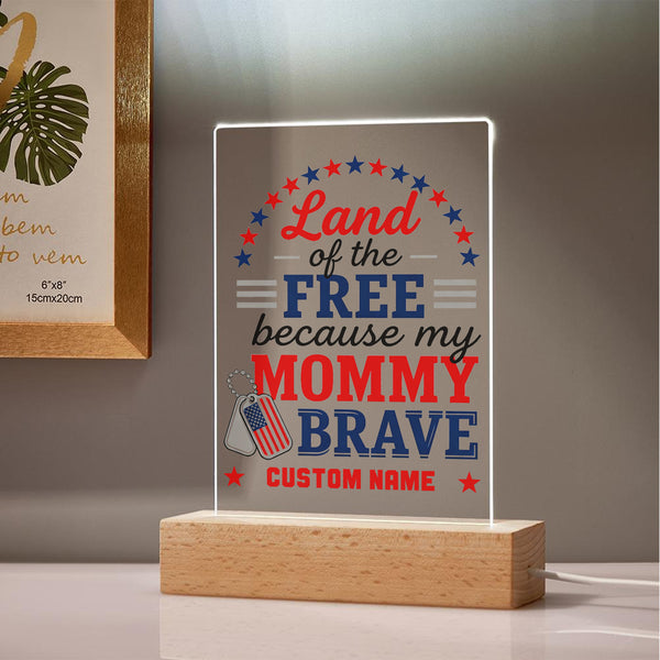 Brave Mommy's Love Personalized LED Night Light