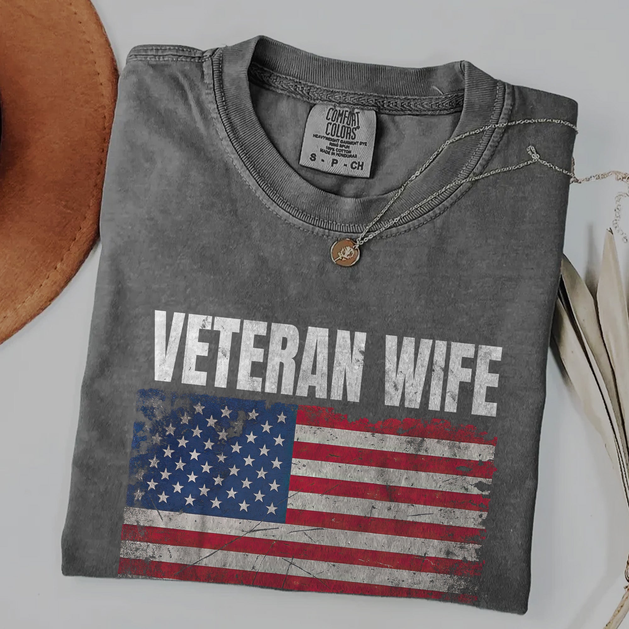 Married My Hero Veteran Wife Comfort Colors T-Shirt
