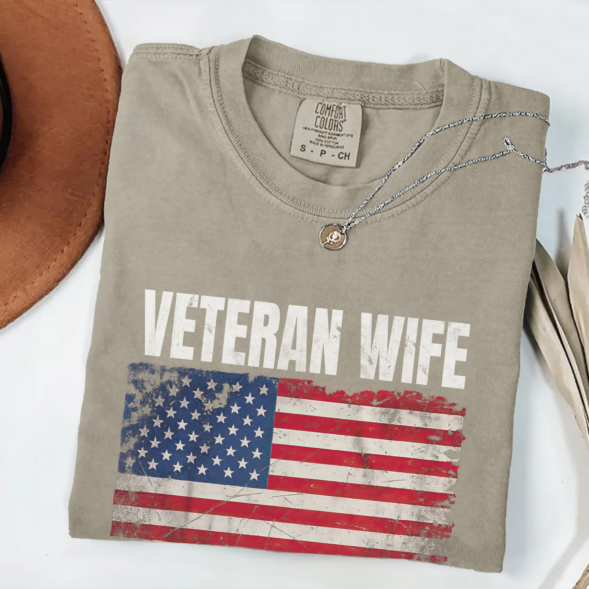 Married My Hero Veteran Wife Comfort Colors T-Shirt