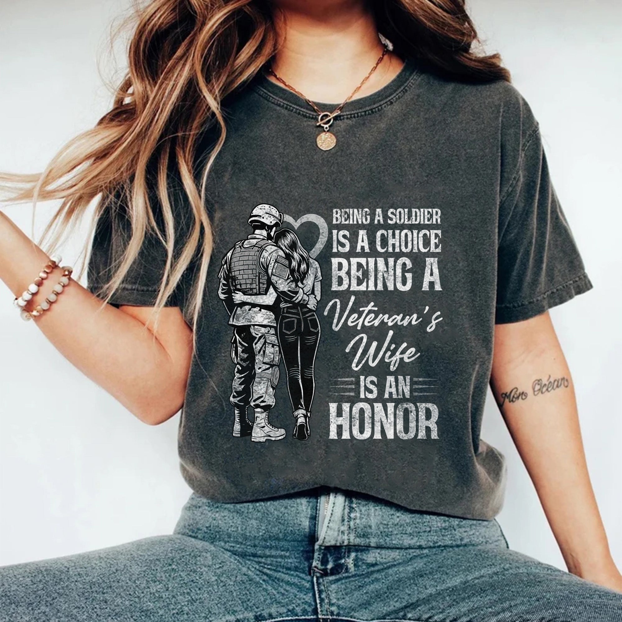 Being a Soldier Is a Choice Comfort Colors T-Shirt Secondary image