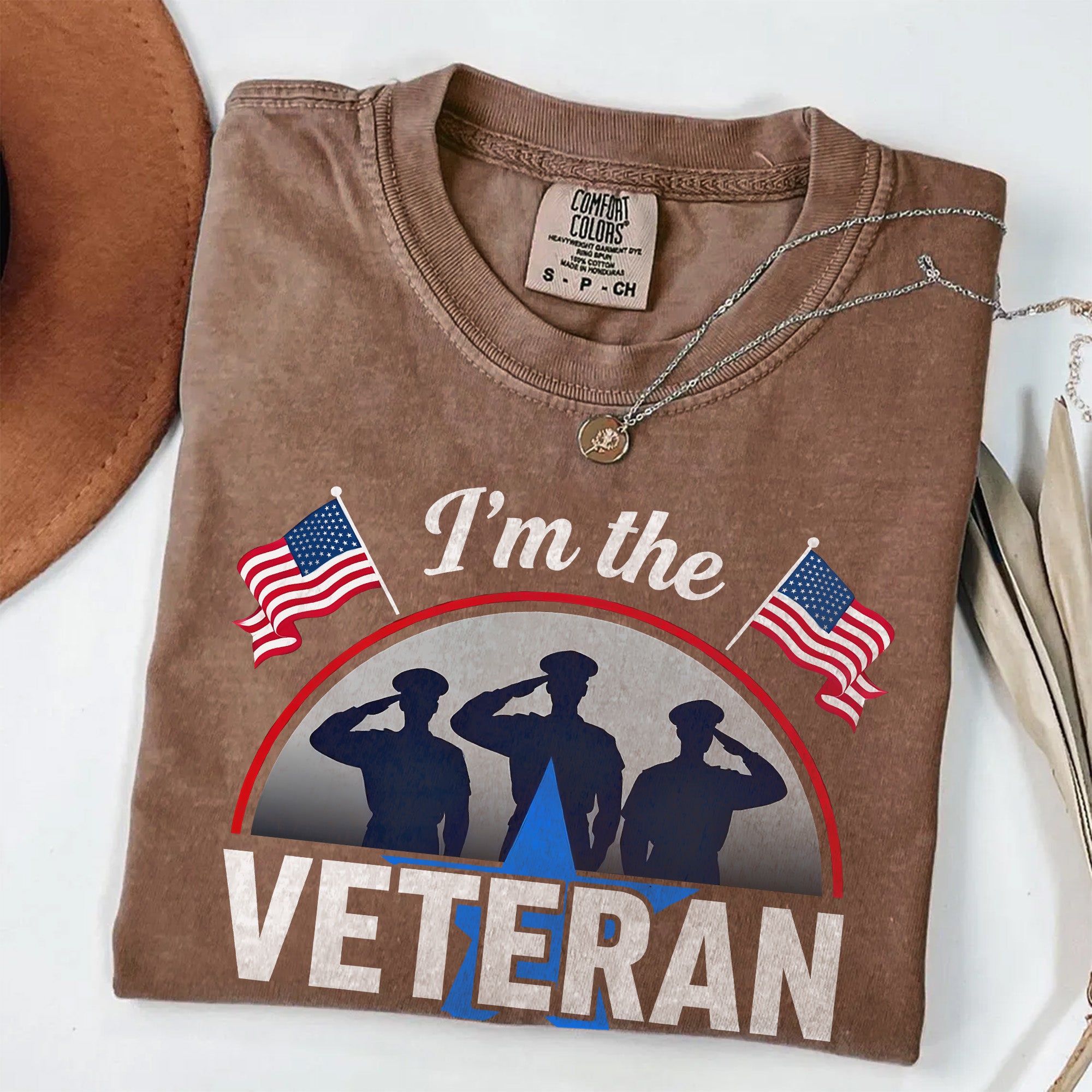I’m the Veteran and Wife Comfort Colors T-Shirt