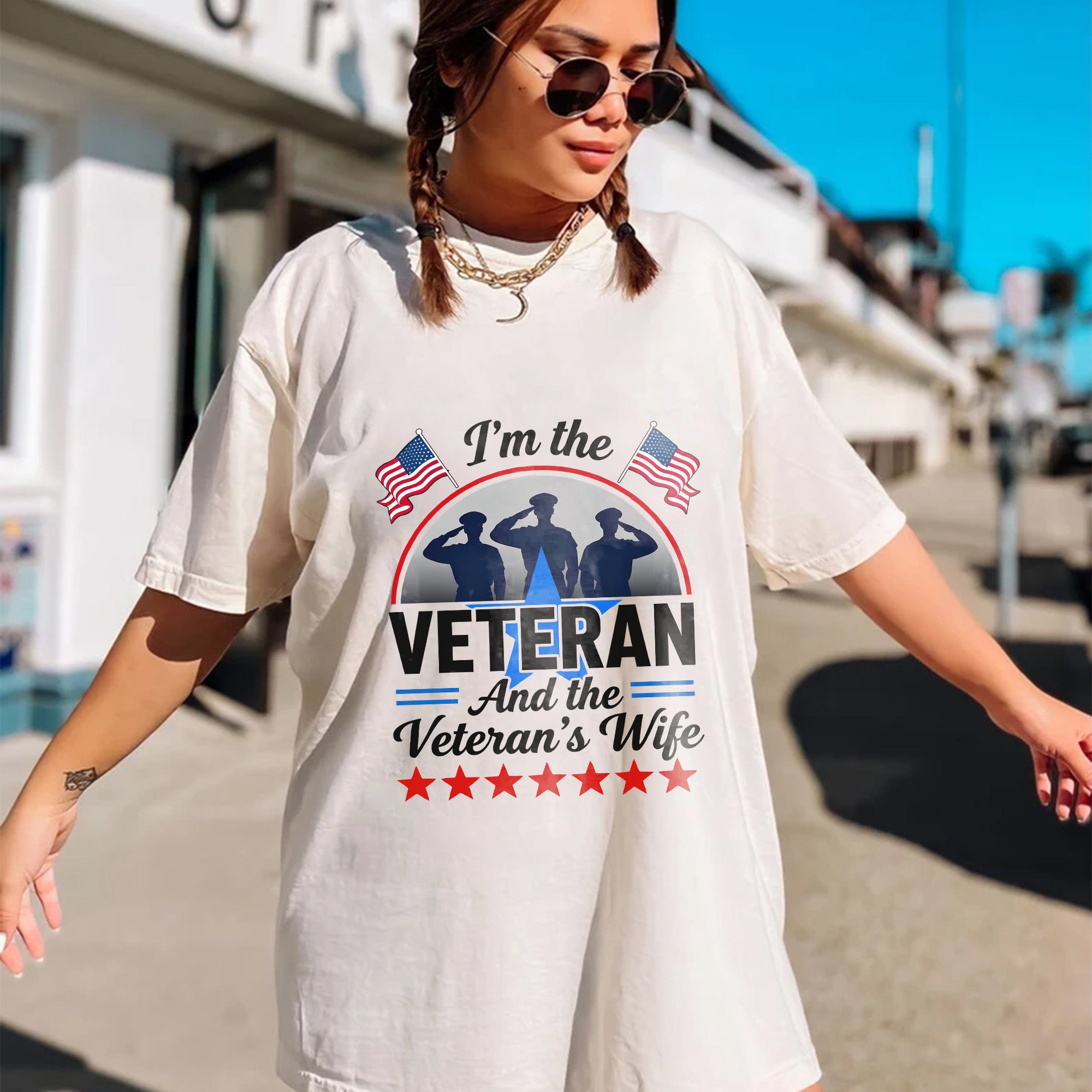 I’m the Veteran and Wife Comfort Colors T-Shirt