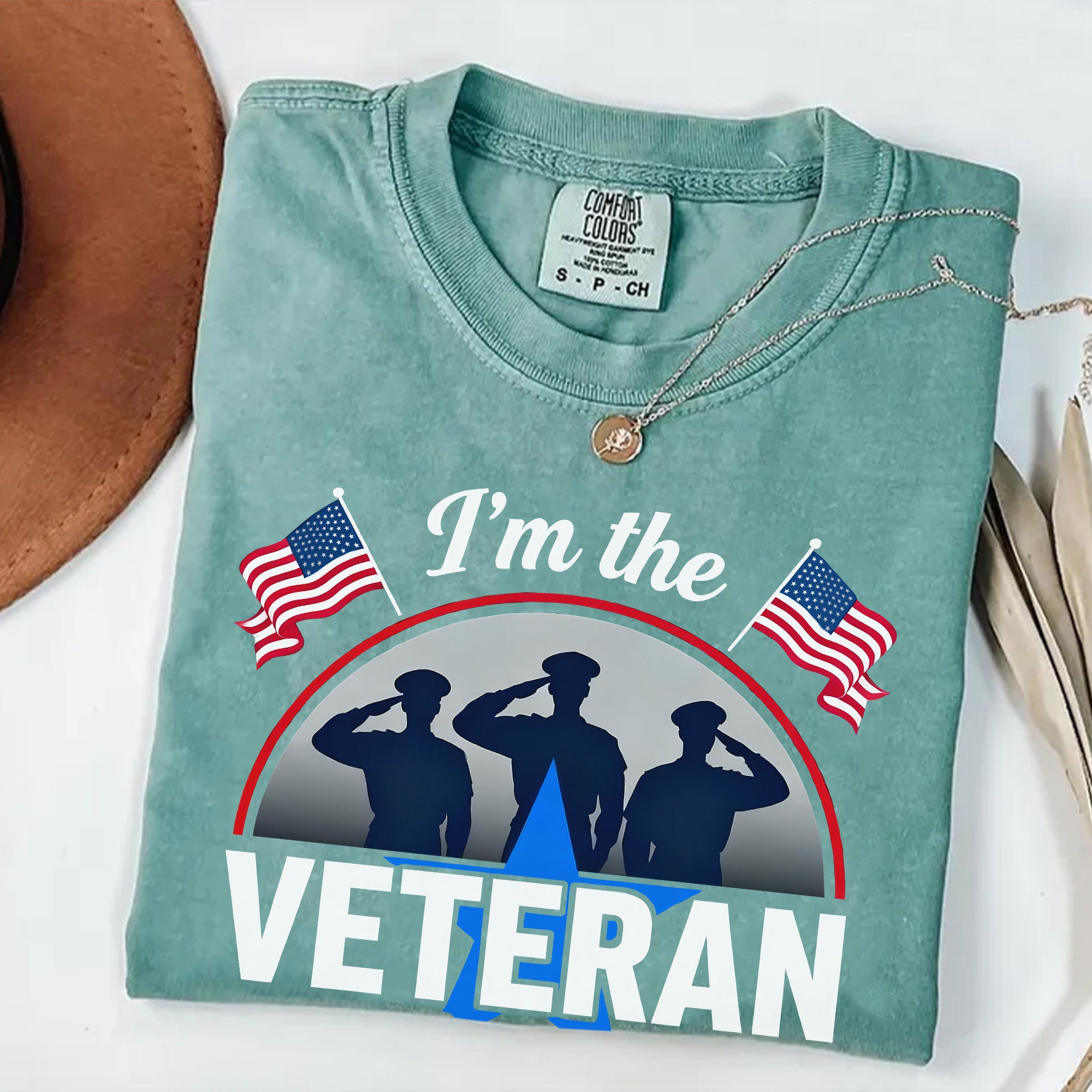 I’m the Veteran and Wife Comfort Colors T-Shirt