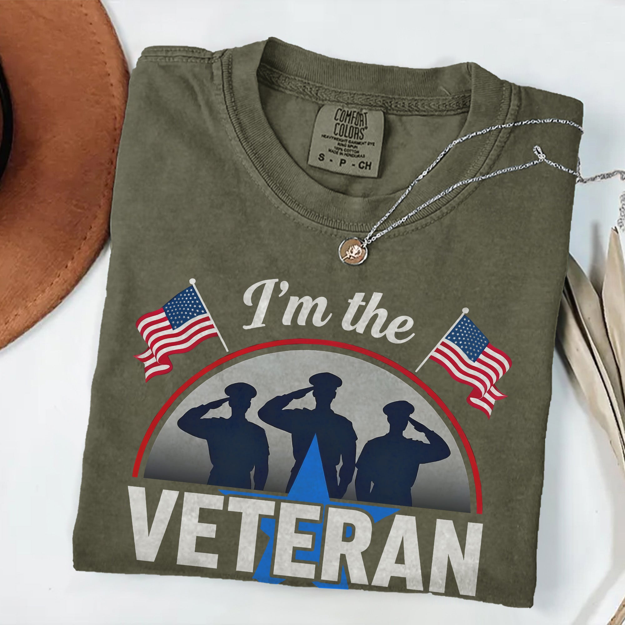 I’m the Veteran and Wife Comfort Colors T-Shirt