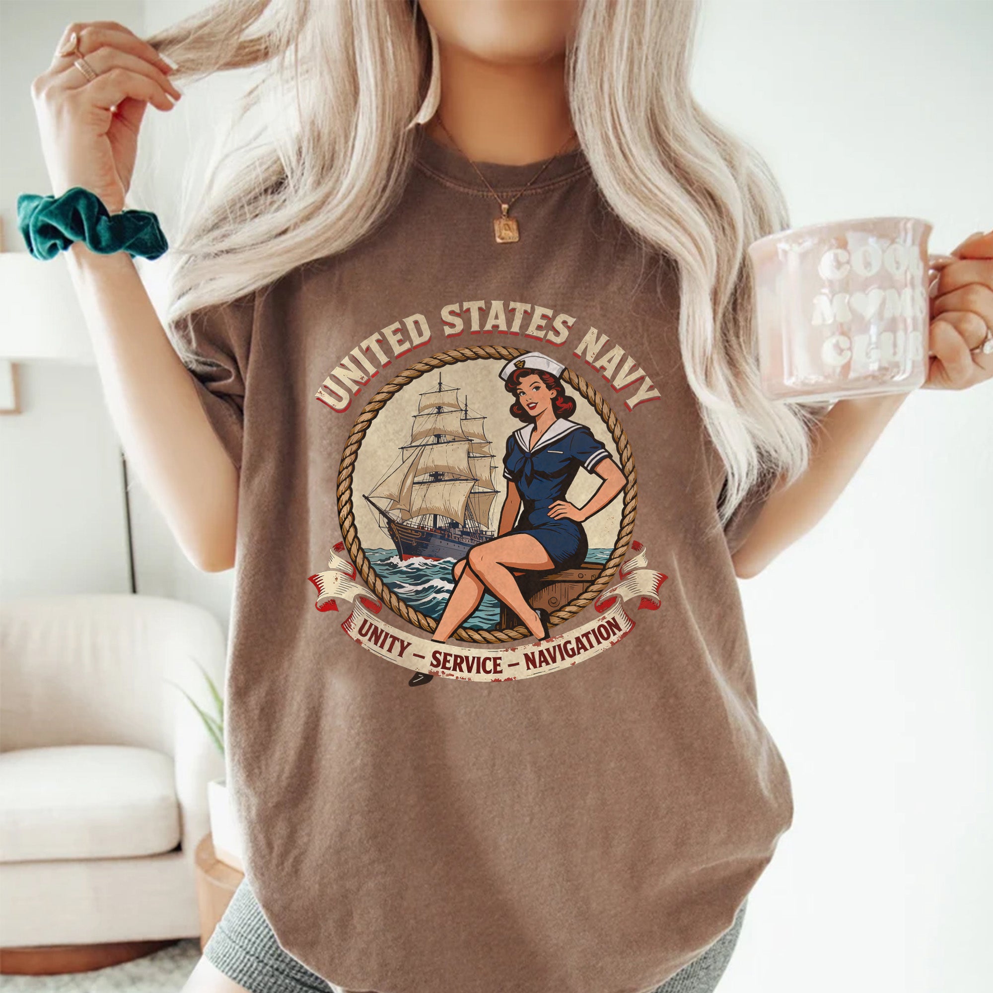 United States Navy Pride Comfort Colors T-Shirt