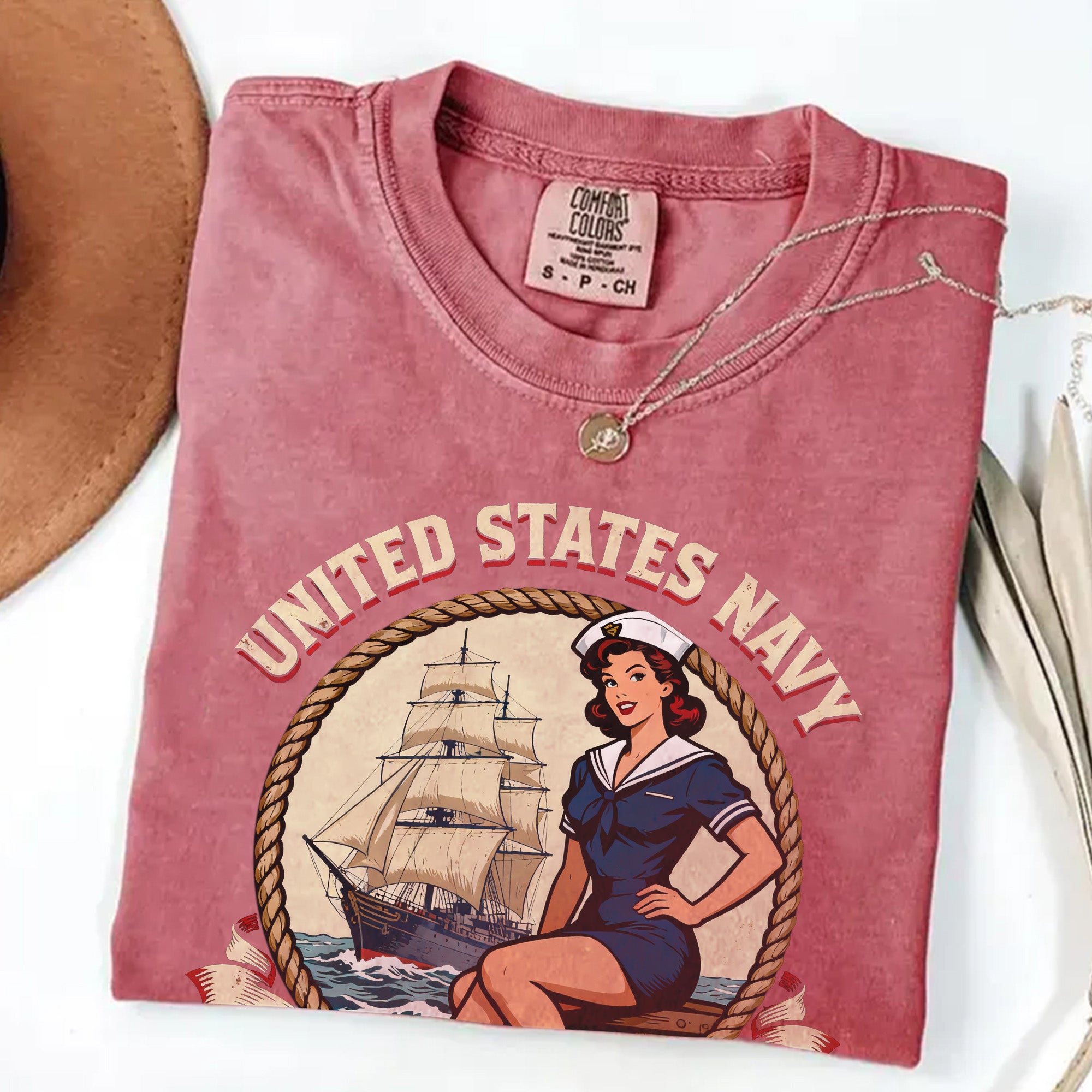 United States Navy Pride Comfort Colors T-Shirt