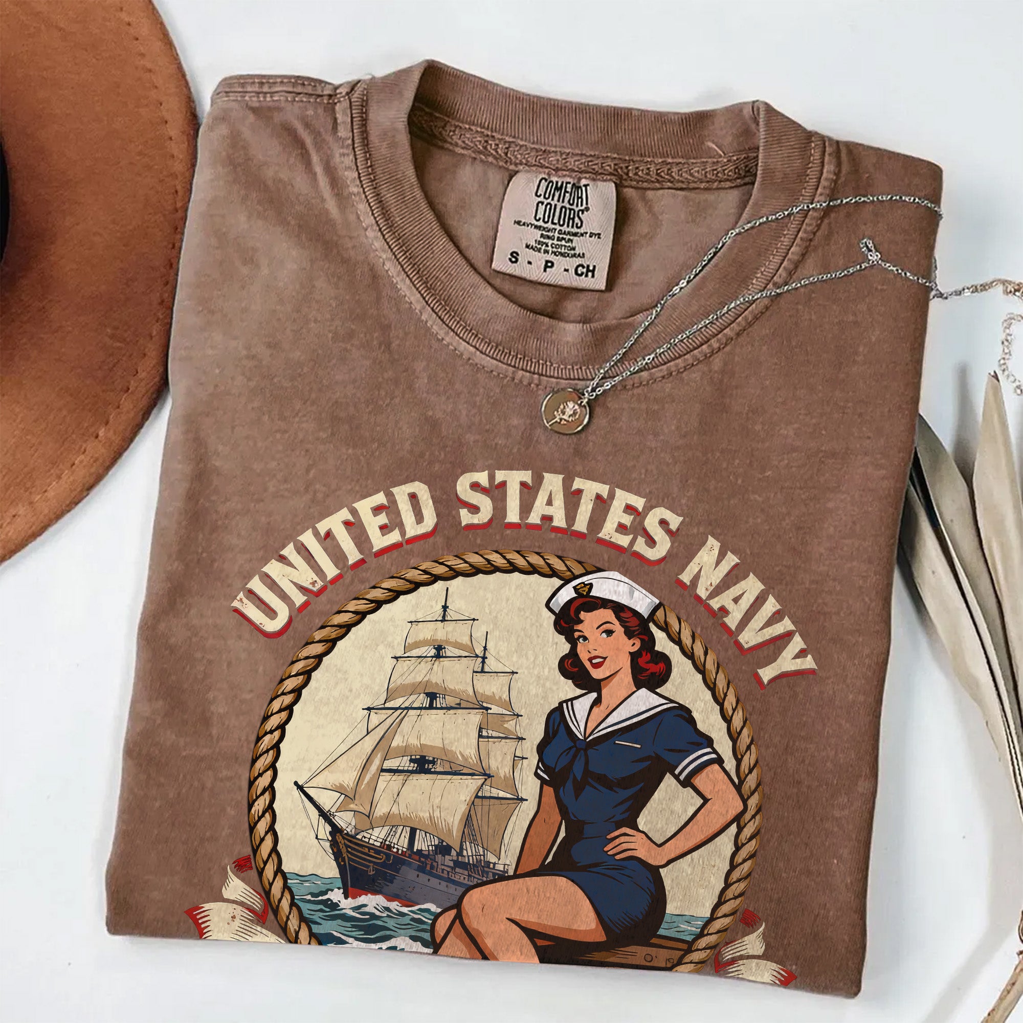 United States Navy Pride Comfort Colors T-Shirt