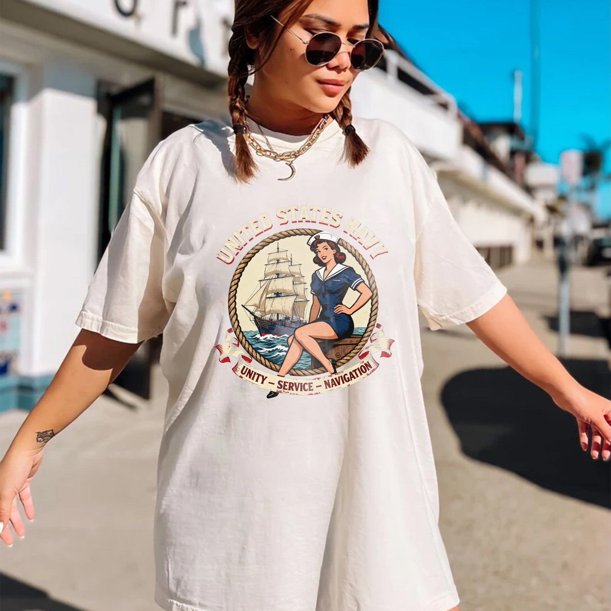 United States Navy Pride Comfort Colors T-Shirt