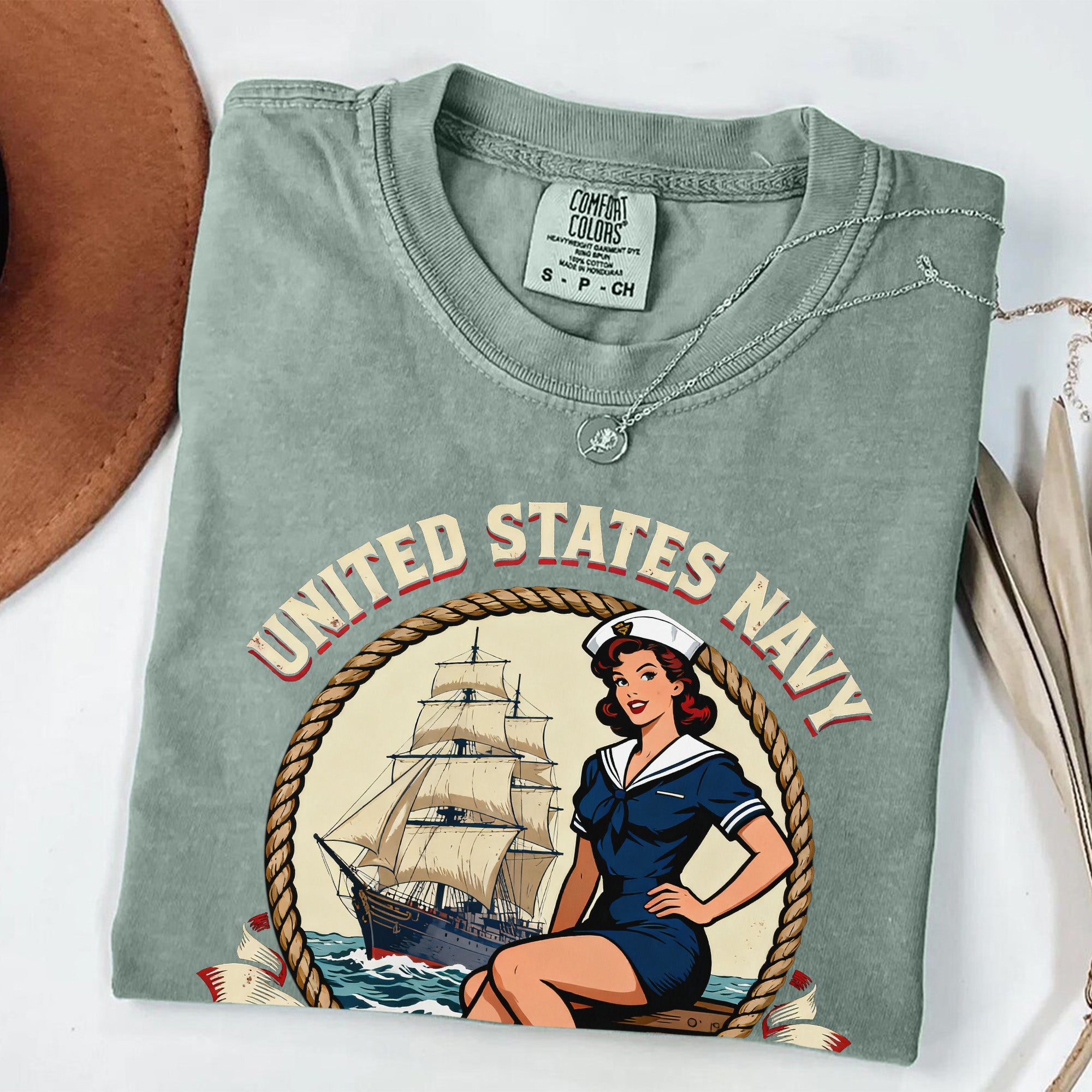 United States Navy Pride Comfort Colors T-Shirt