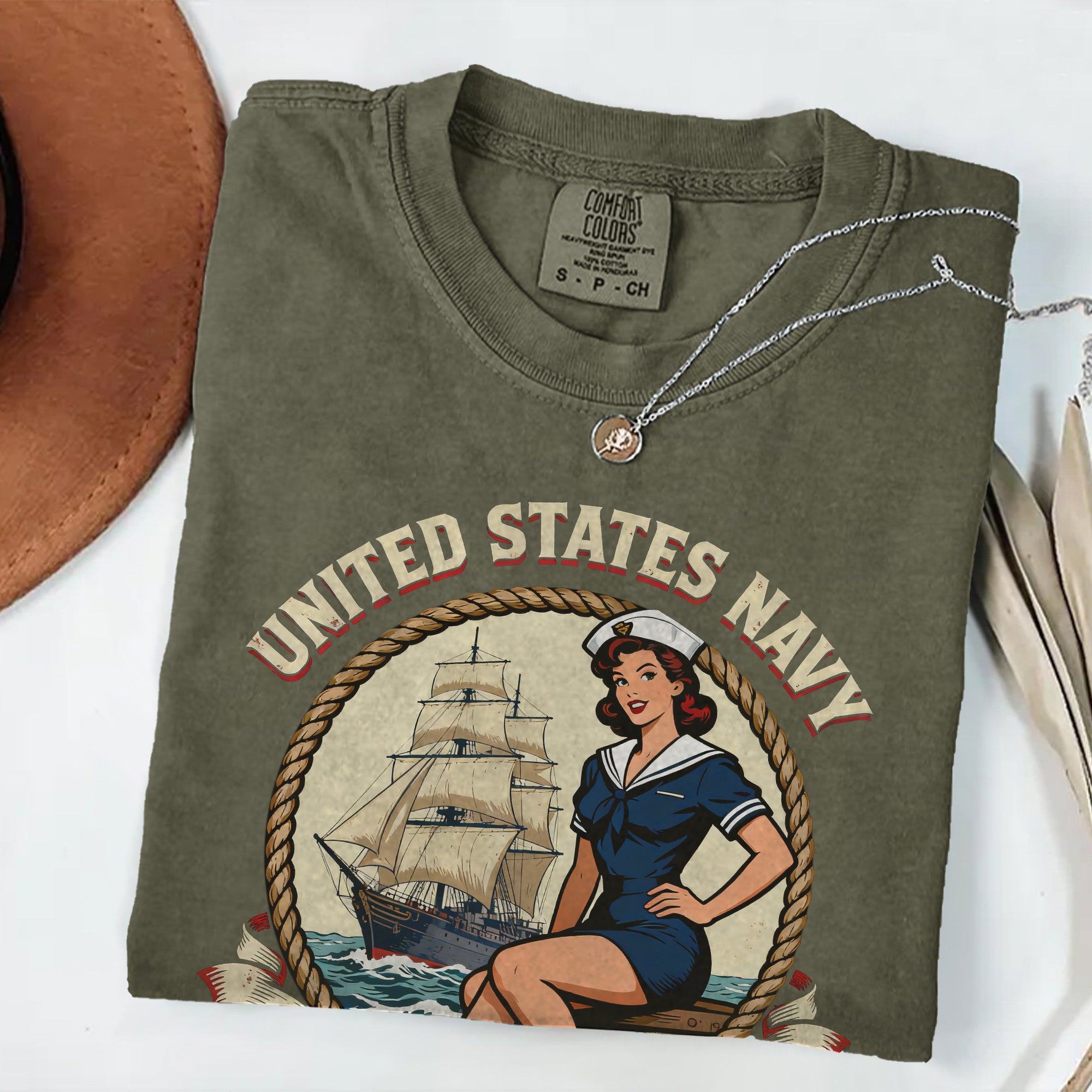 United States Navy Pride Comfort Colors T-Shirt