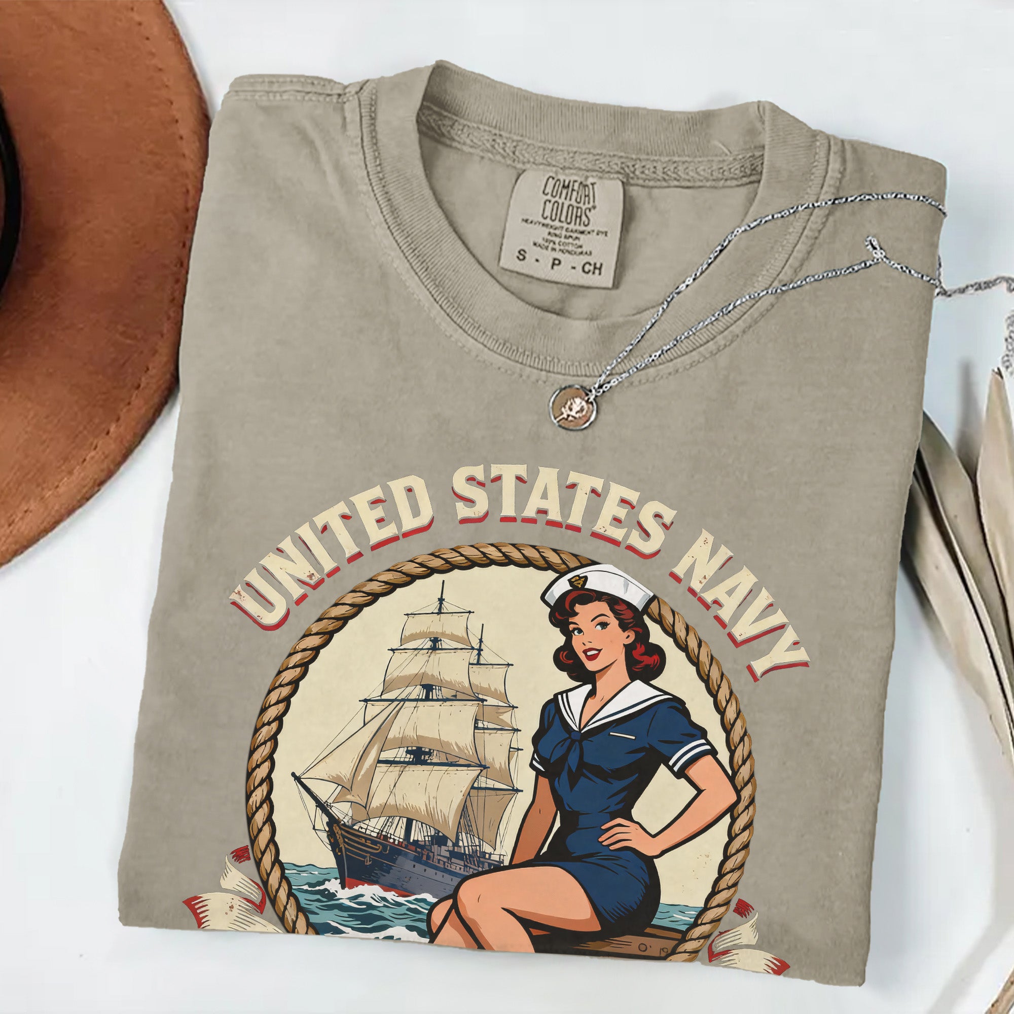 United States Navy Pride Comfort Colors T-Shirt