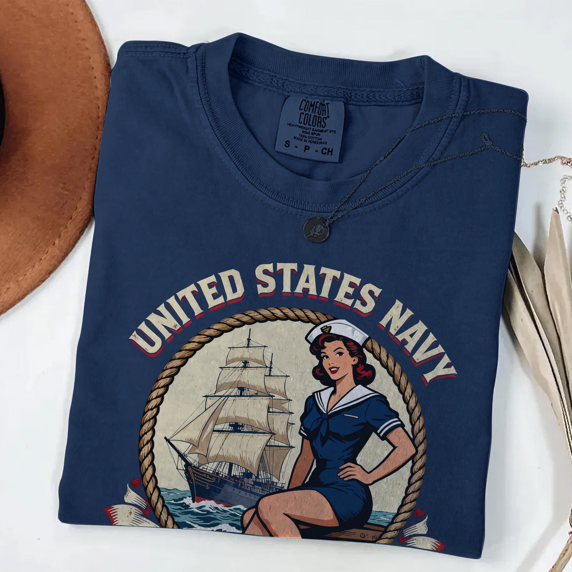 United States Navy Pride Comfort Colors T-Shirt