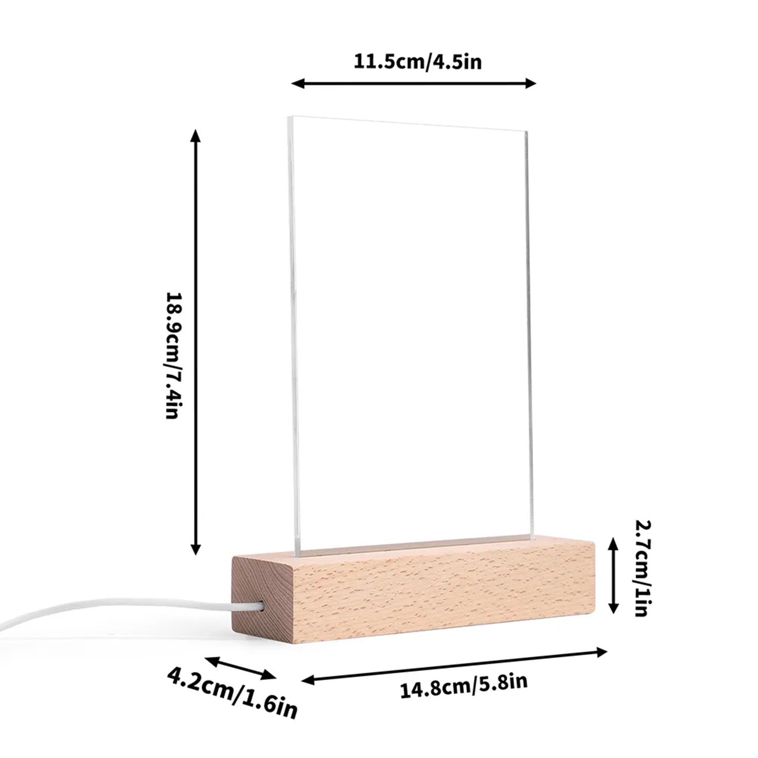 Earned Through Sacrifice Personalized Led Night Light