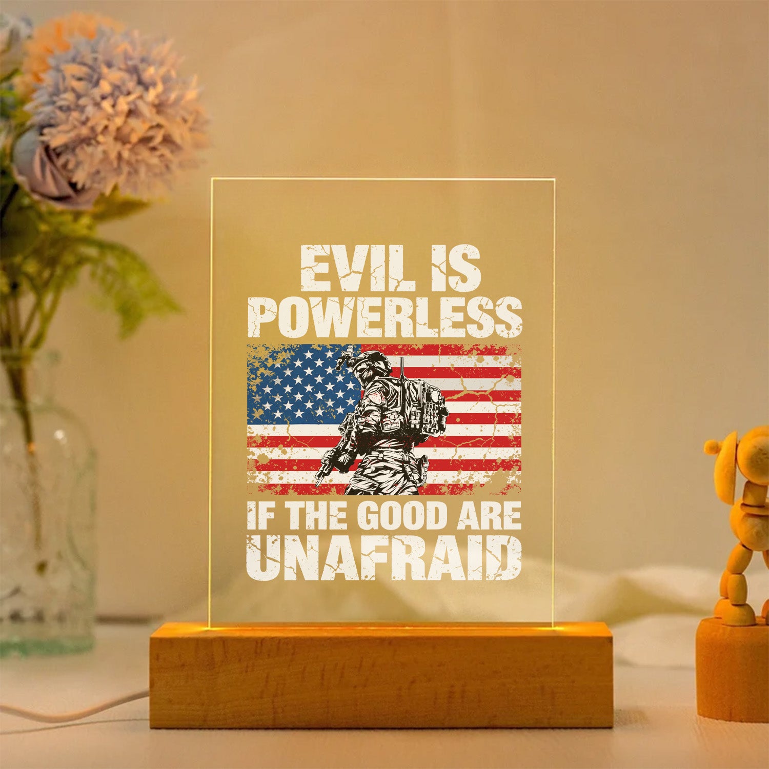 US Veteran Courage Led Night Light