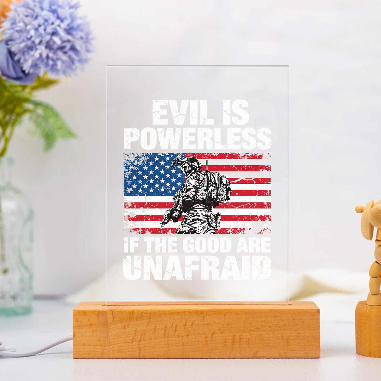 US Veteran Courage Led Night Light