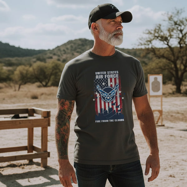 United States Air Force Fire from the Clouds T-Shirt