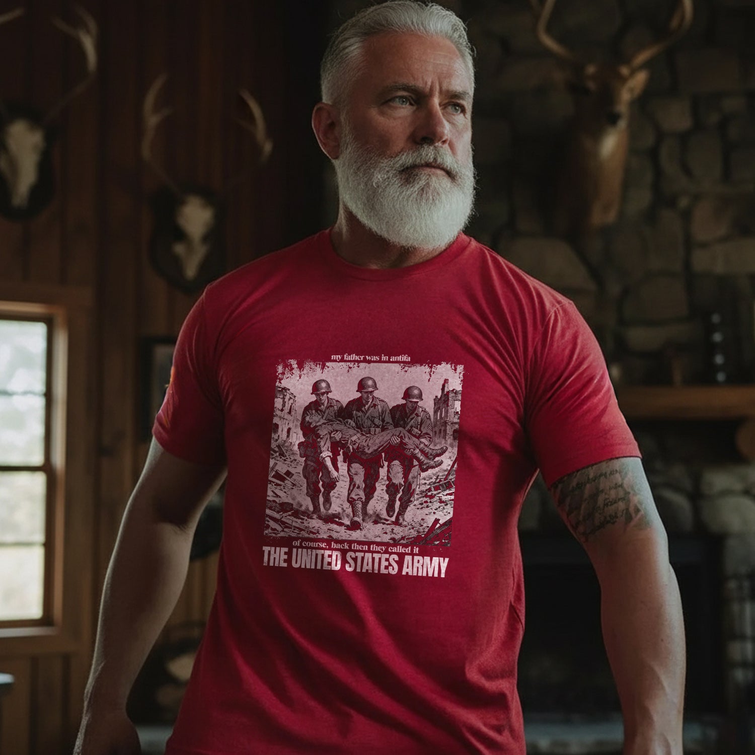 My Father Was in Antifa Back Then They Called It the United States Army T-Shirt Secondary image
