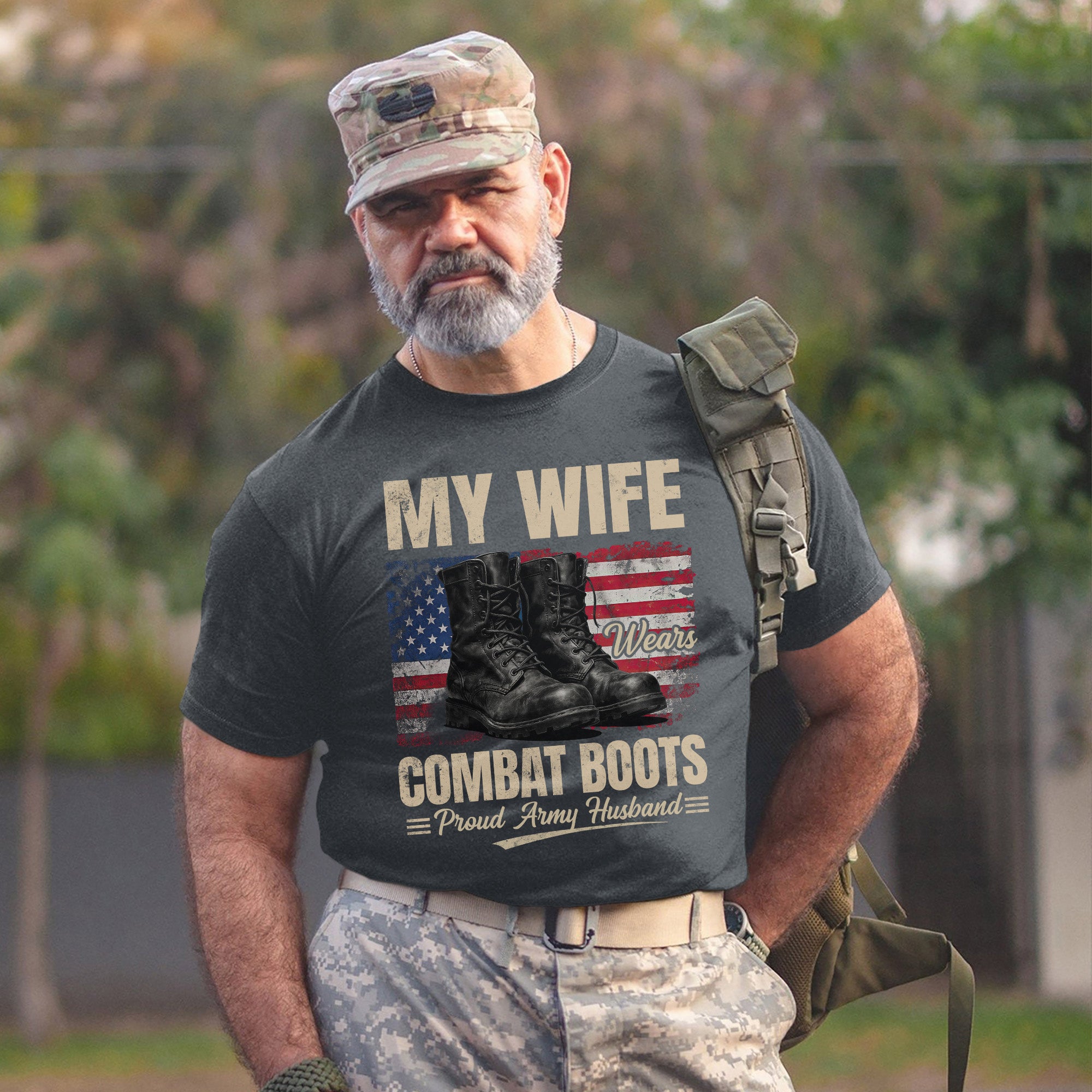 My Wife Wears Combat Boots Proud Army T-Shirt