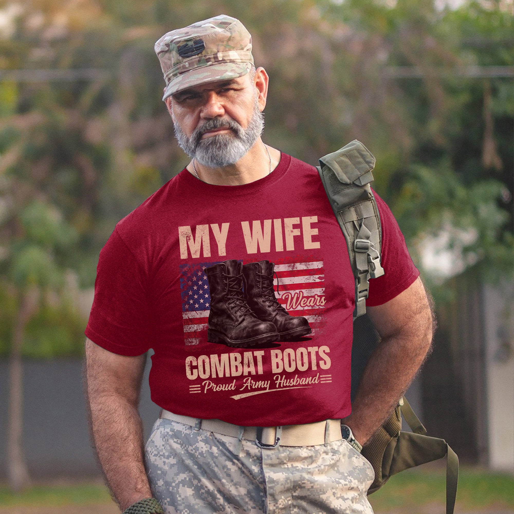My Wife Wears Combat Boots Proud Army T-Shirt