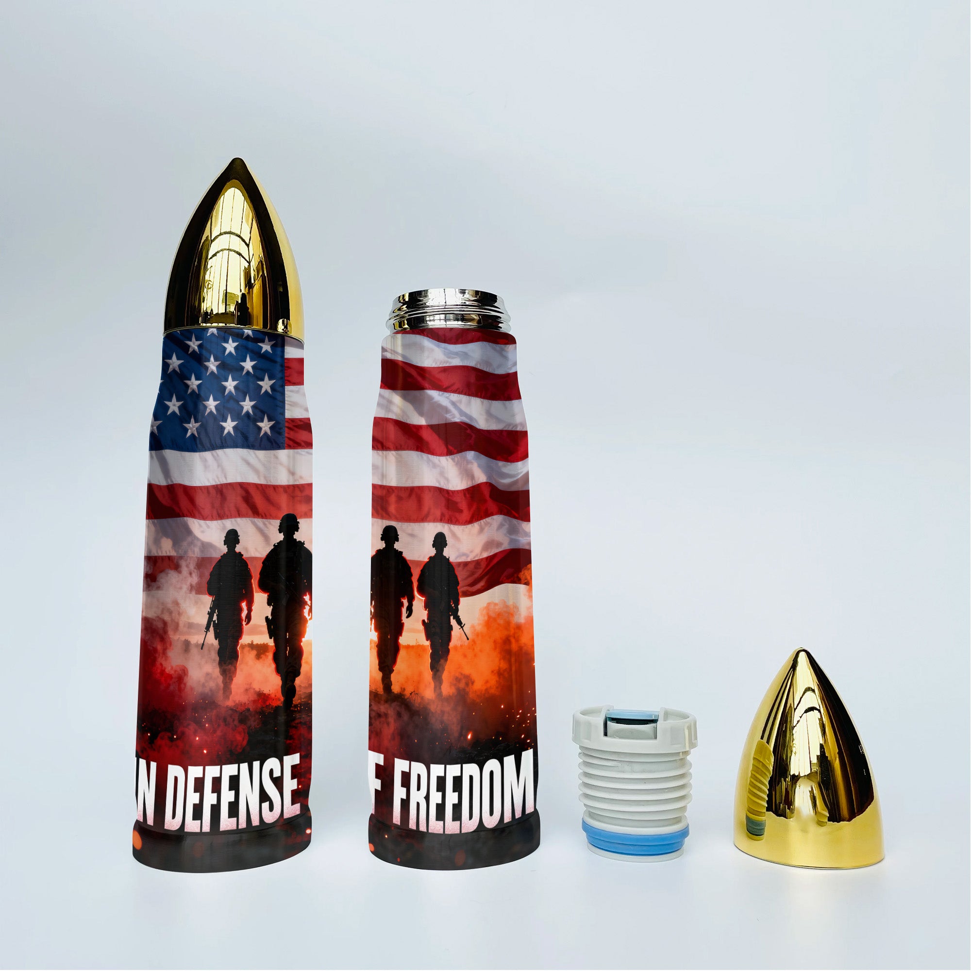 Veteran Pride All-over Print Bullet Tumbler