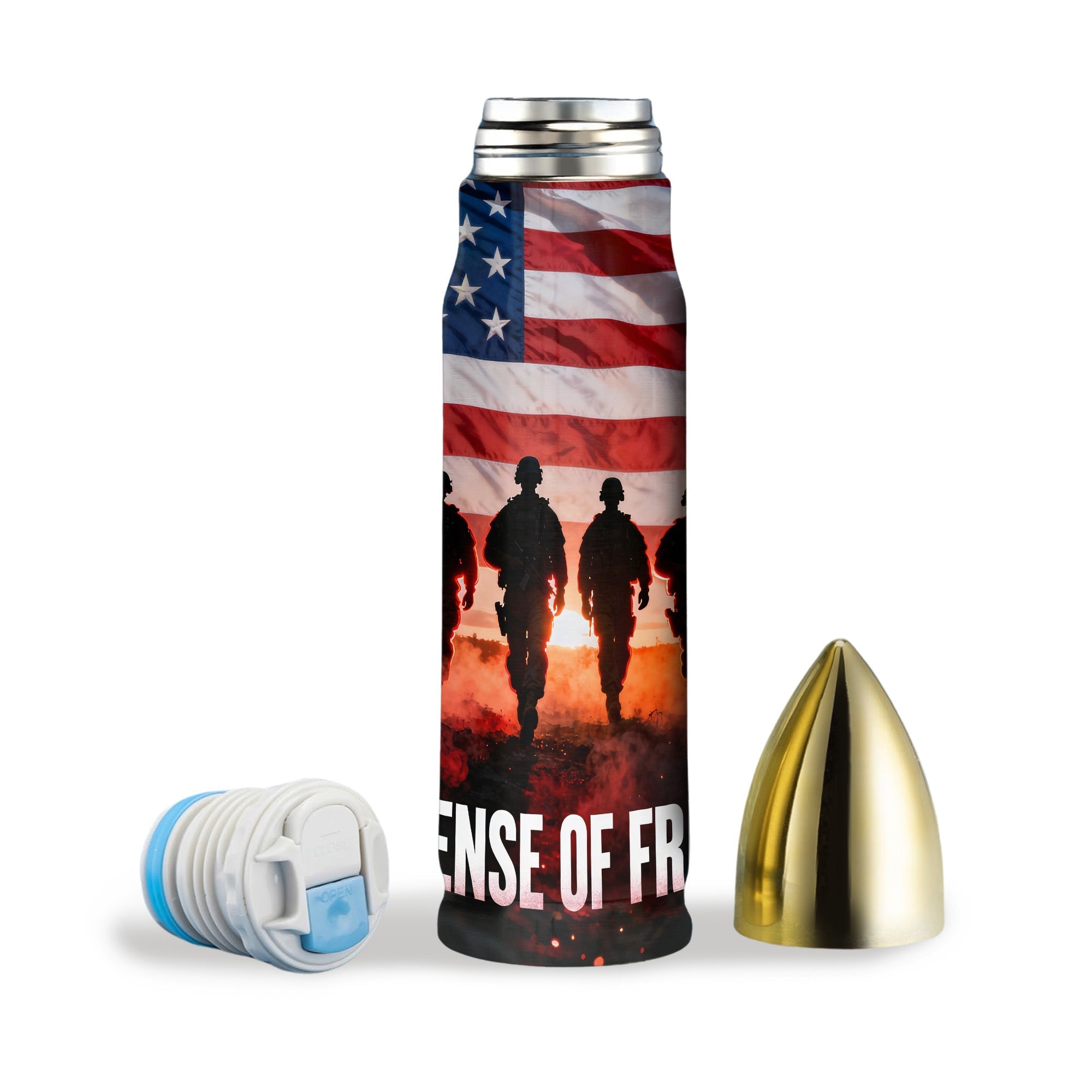 Veteran Pride All-over Print Bullet Tumbler