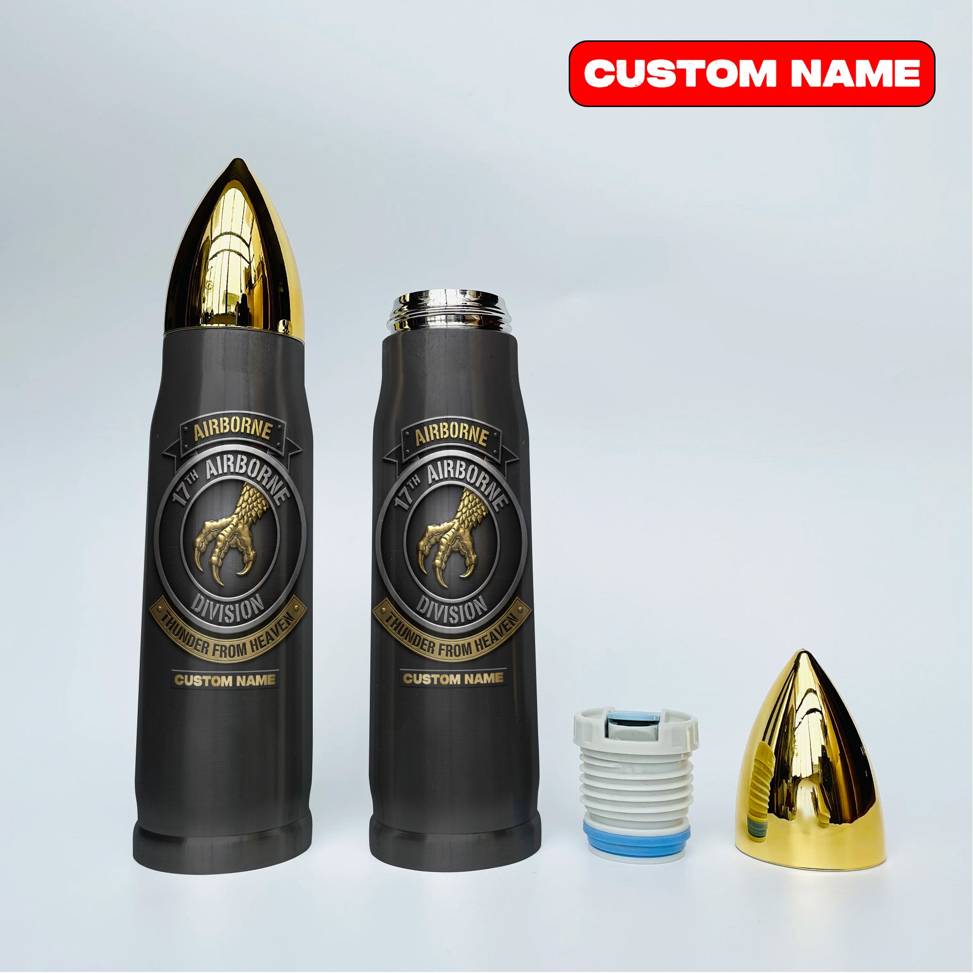 17th Airborne Personalized All-over Print Bullet Tumbler