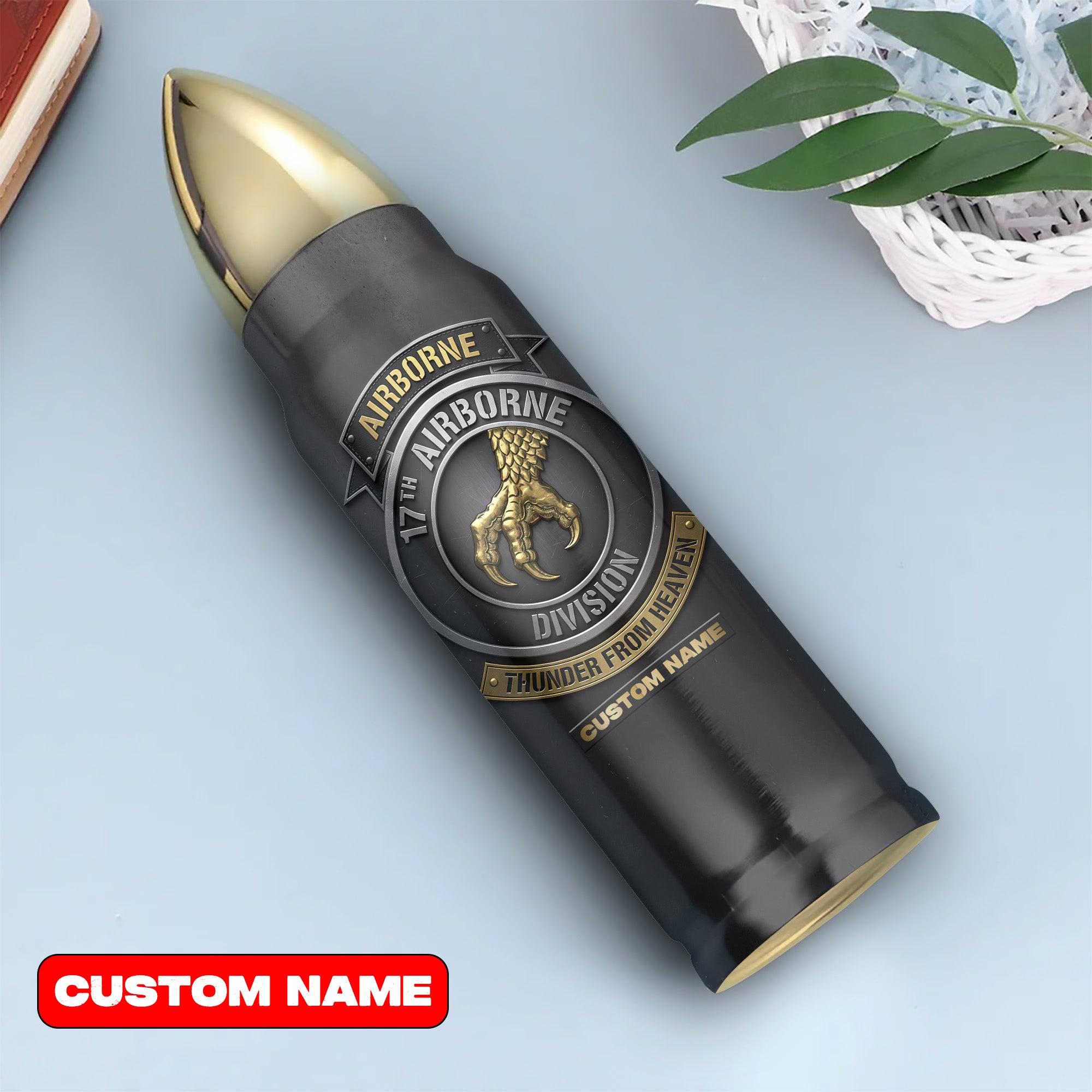 17th Airborne Personalized All-over Print Bullet Tumbler