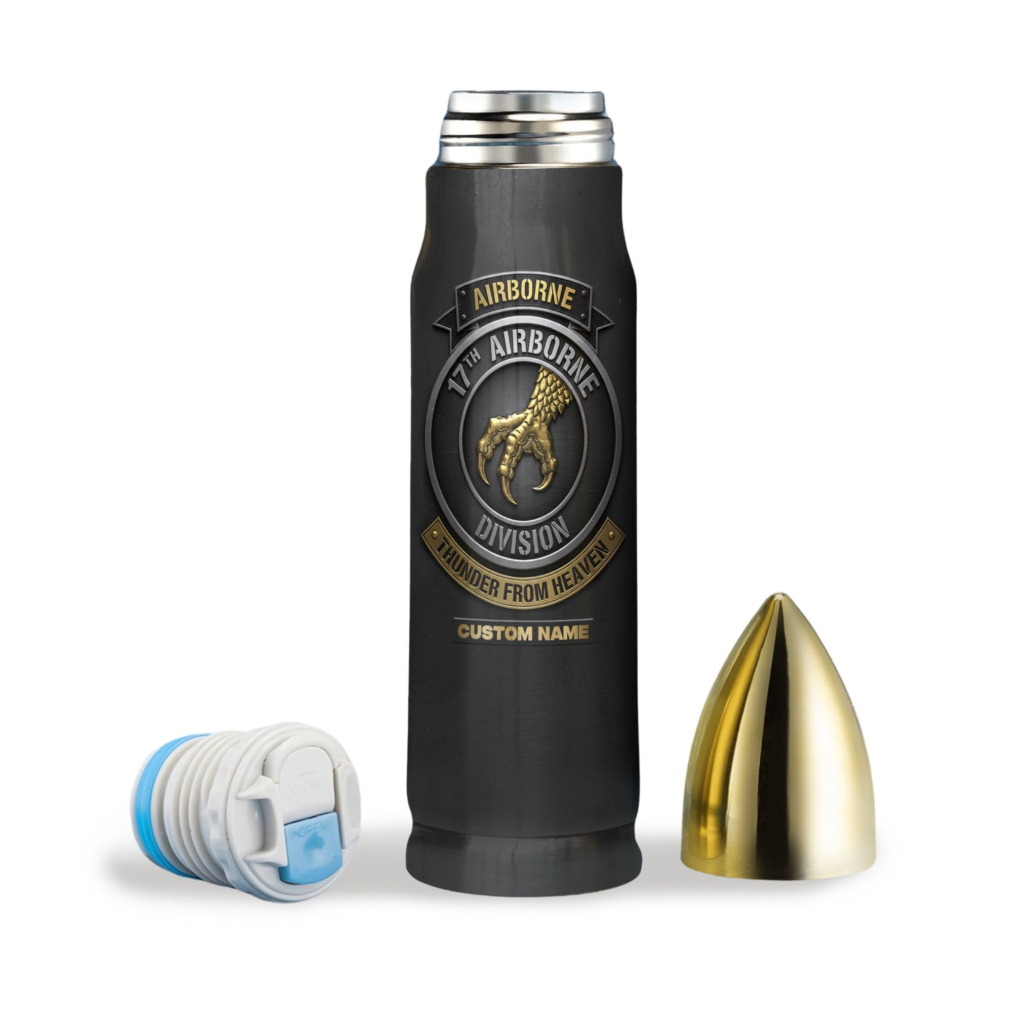 17th Airborne Personalized All-over Print Bullet Tumbler