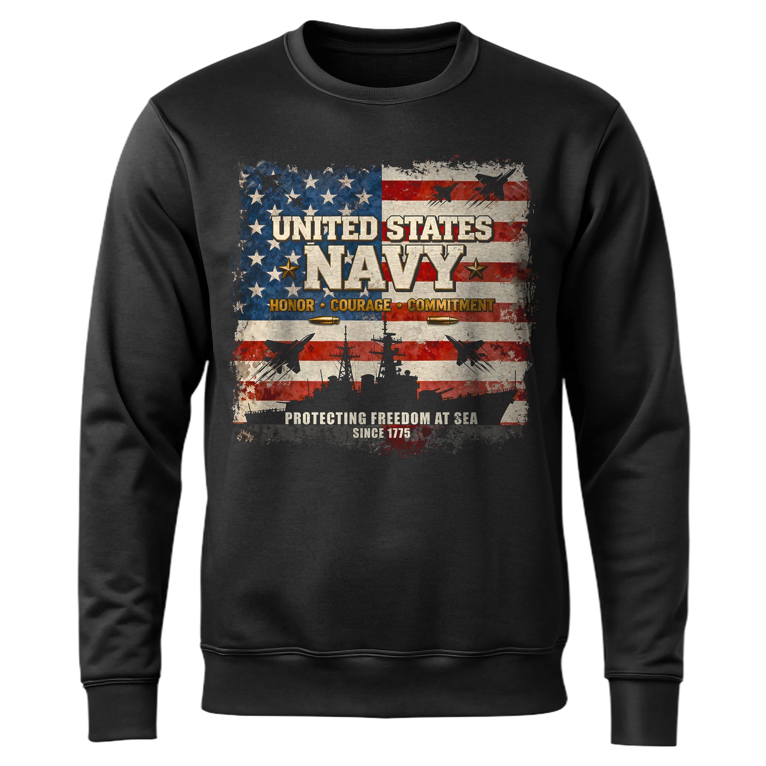 United States Navy Honor Courage Sweatshirt