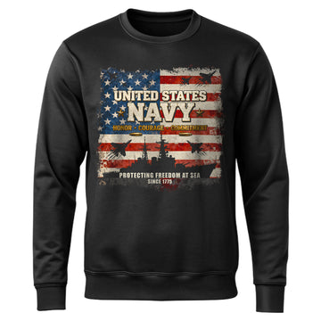United States Navy Honor Courage Sweatshirt
