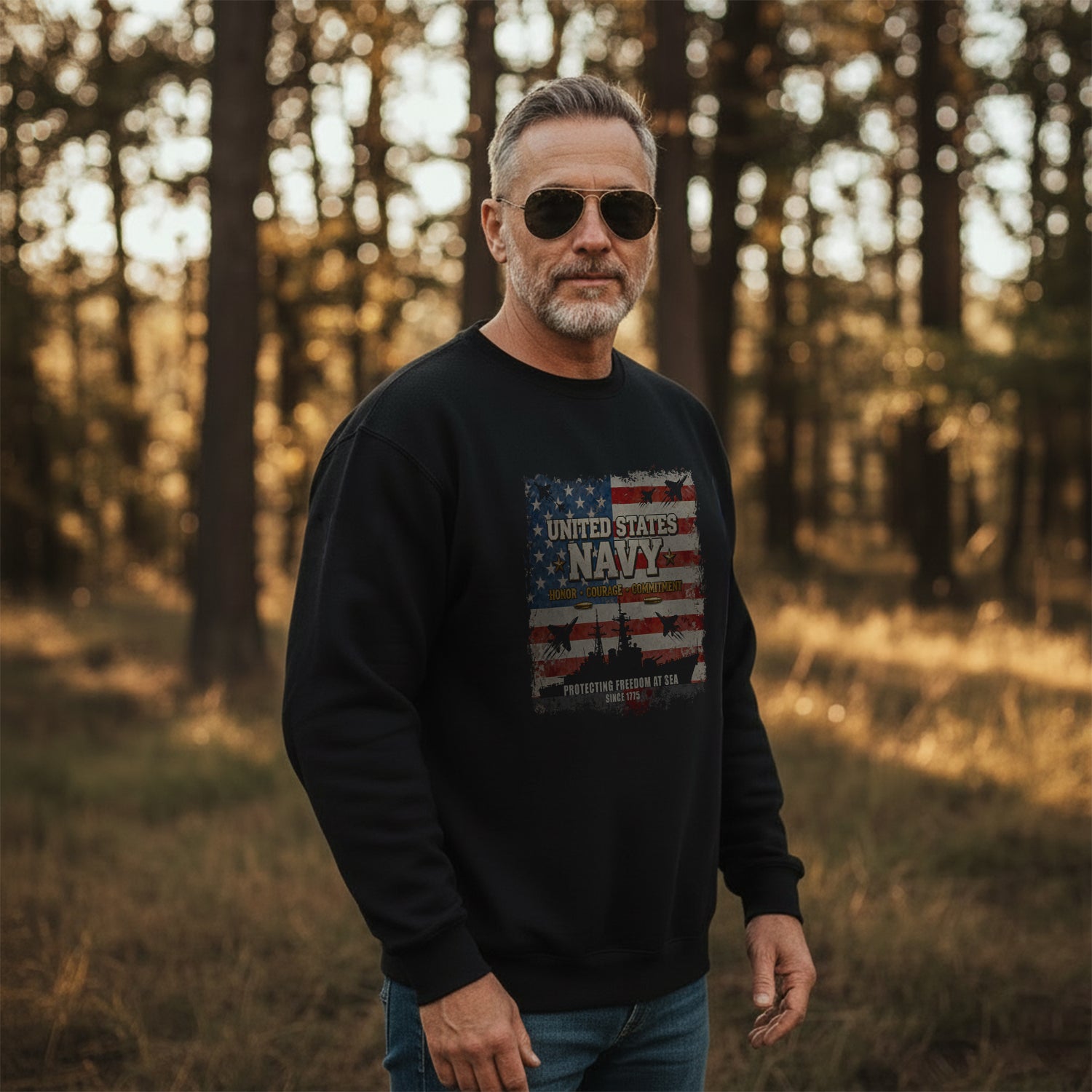 United States Navy Honor Courage Sweatshirt