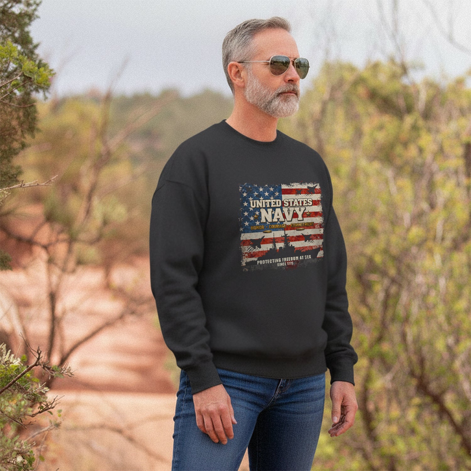 United States Navy Honor Courage Sweatshirt