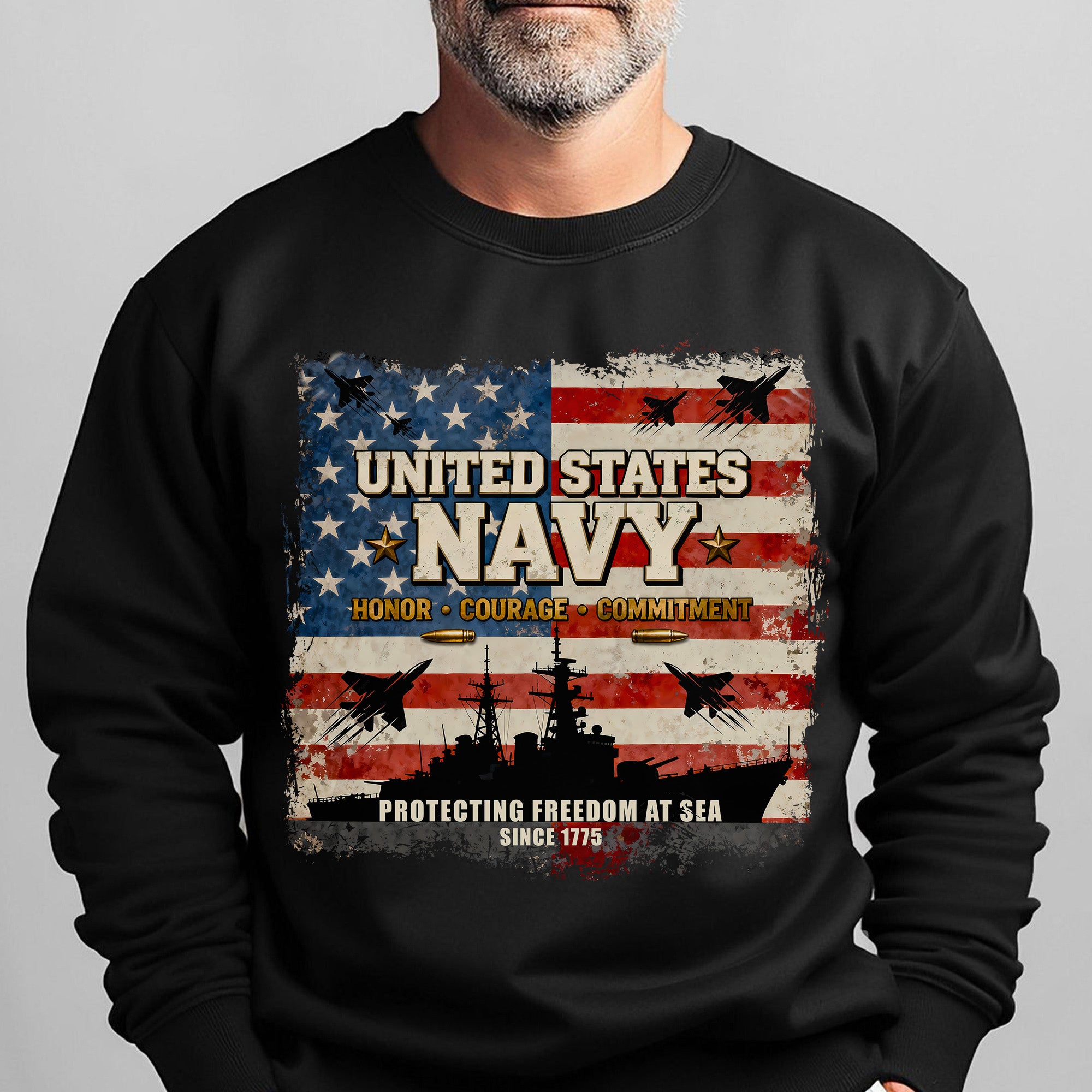 United States Navy Honor Courage Sweatshirt