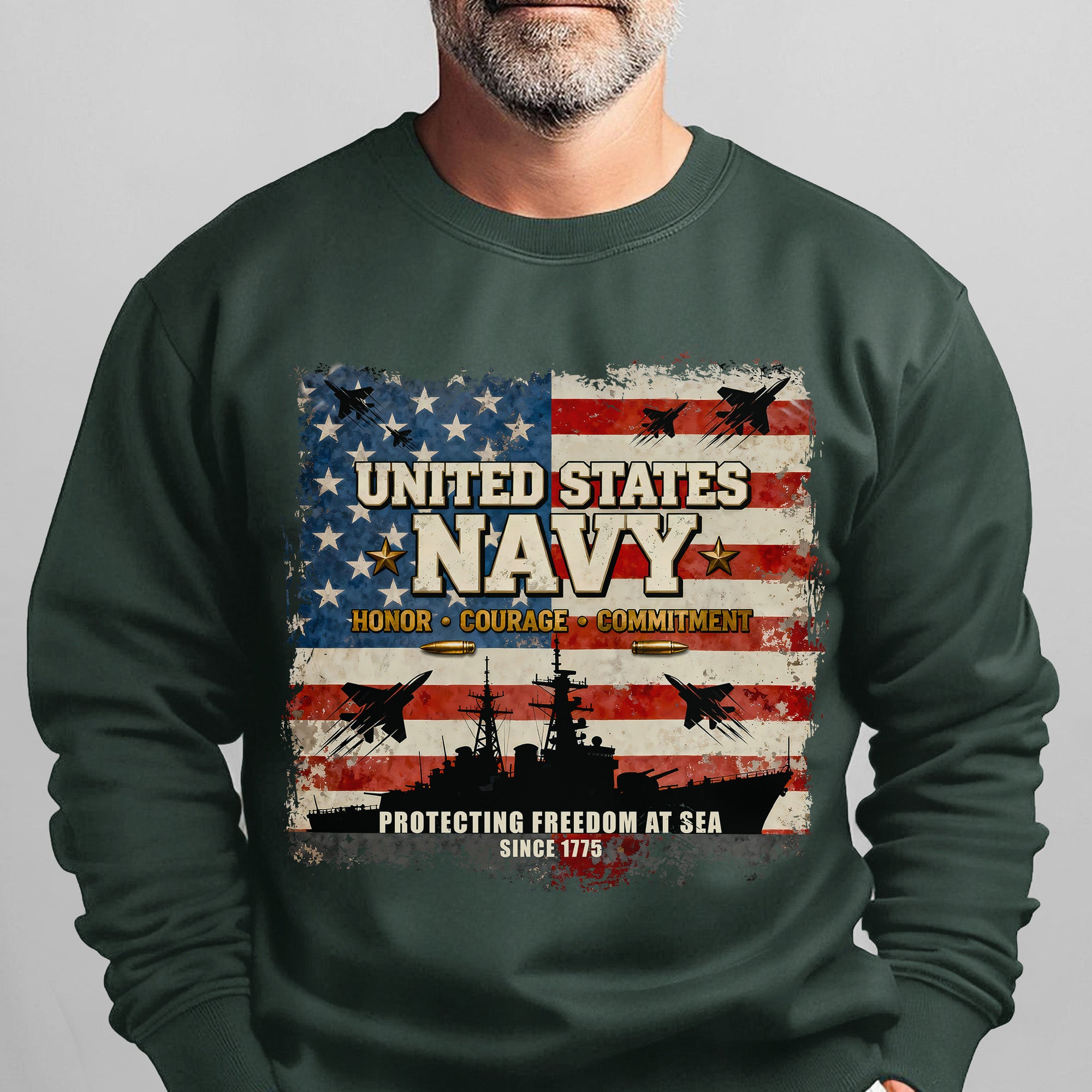 United States Navy Honor Courage Sweatshirt