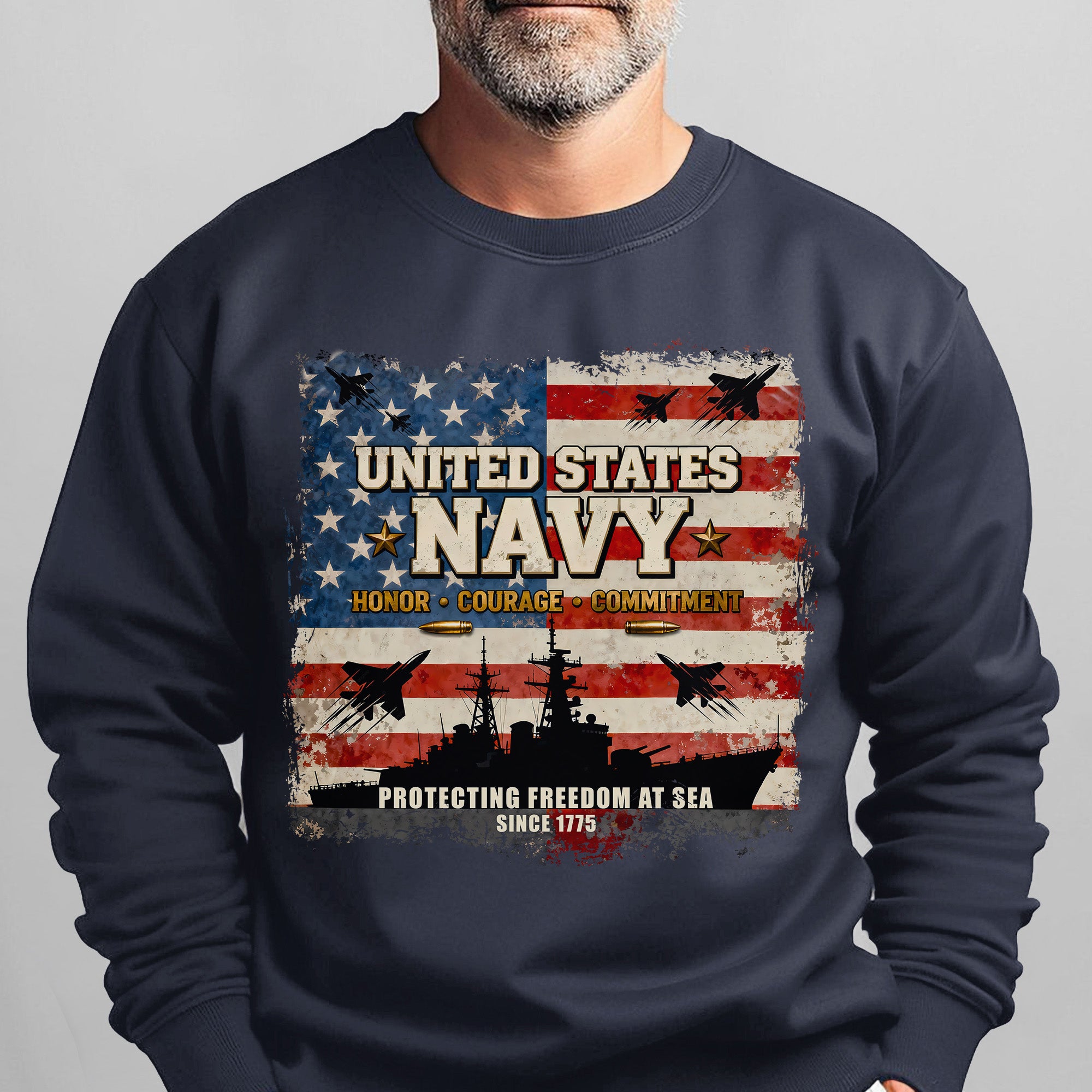 United States Navy Honor Courage Sweatshirt