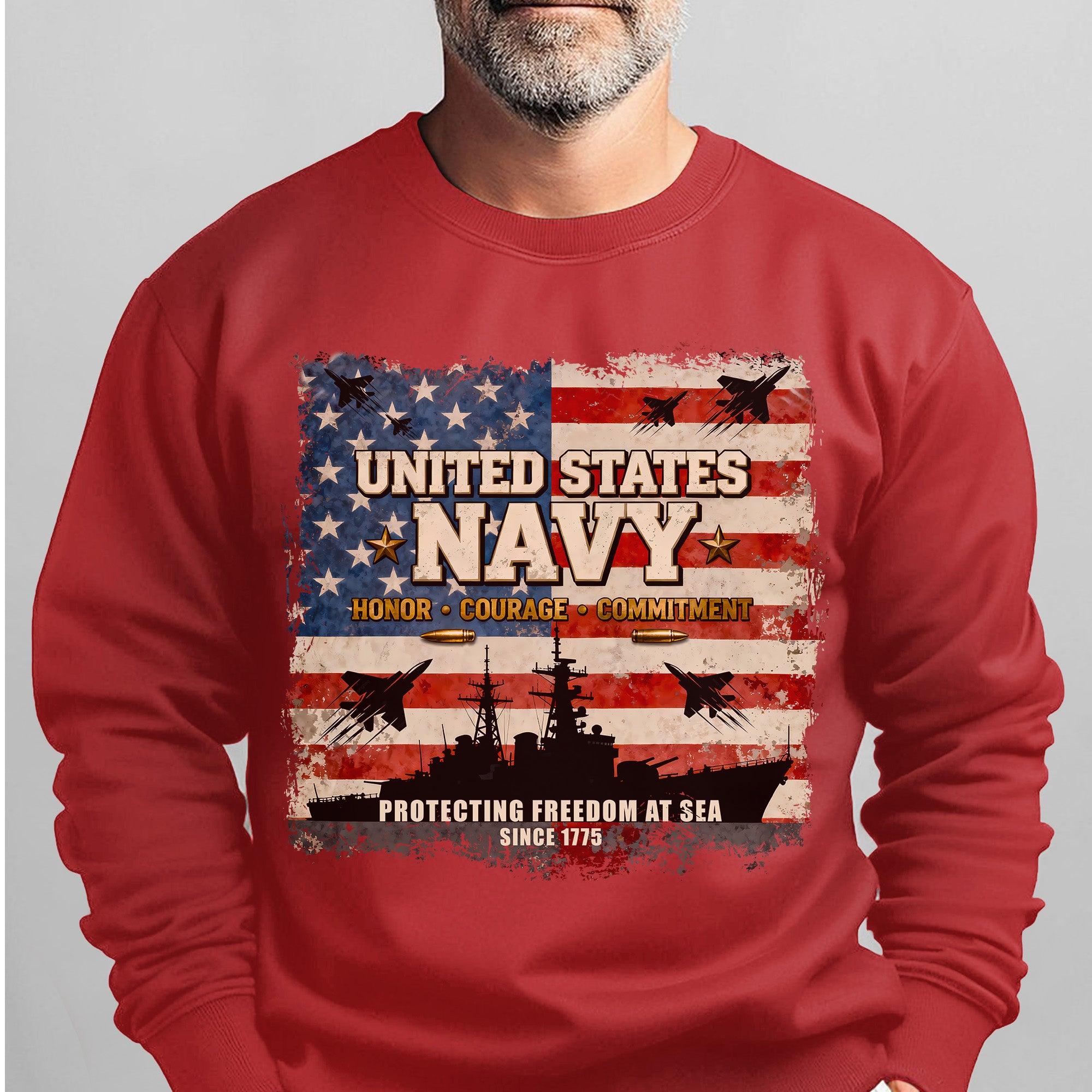 United States Navy Honor Courage Sweatshirt