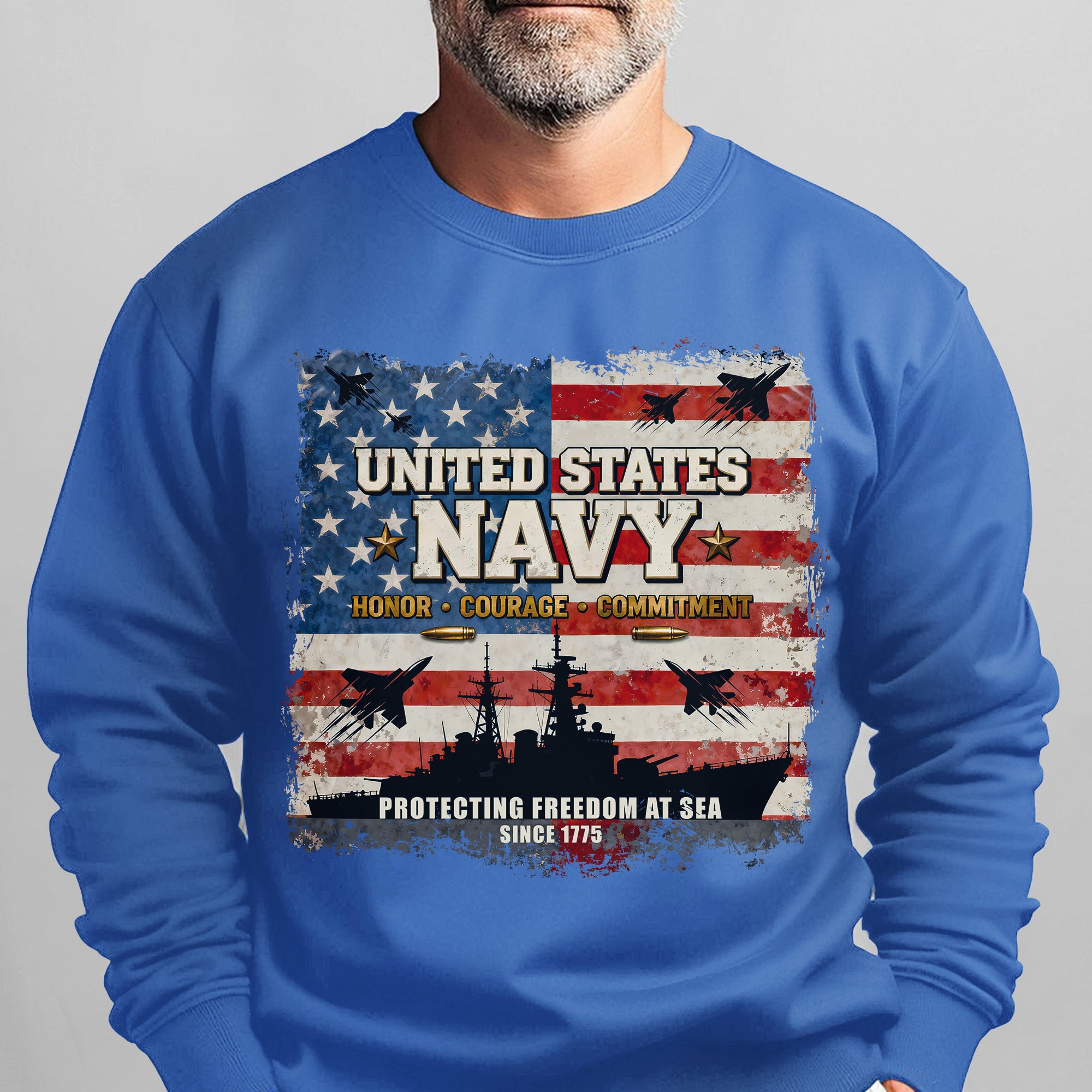 United States Navy Honor Courage Sweatshirt